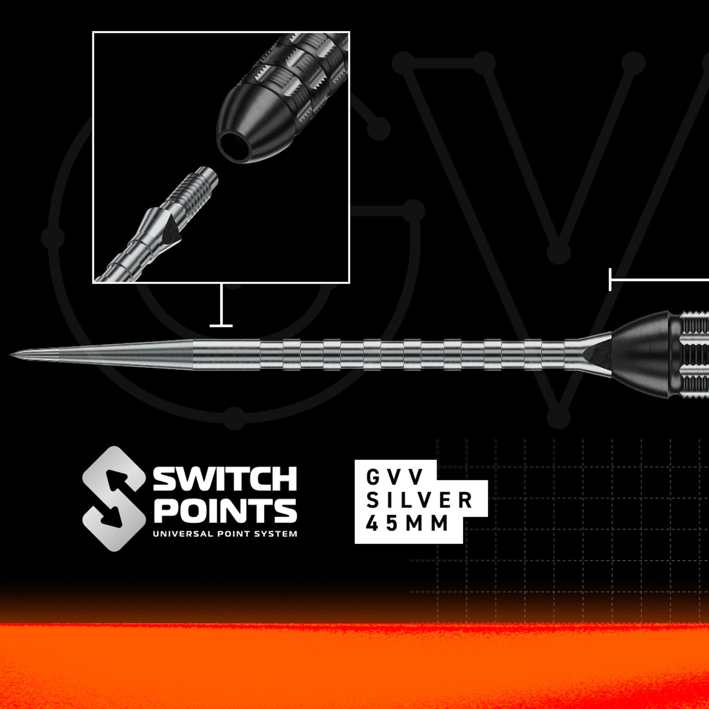 Image of Winmau Gian van Veen TS-PRO Switch Point Steeldarts – 90 % Tungsten