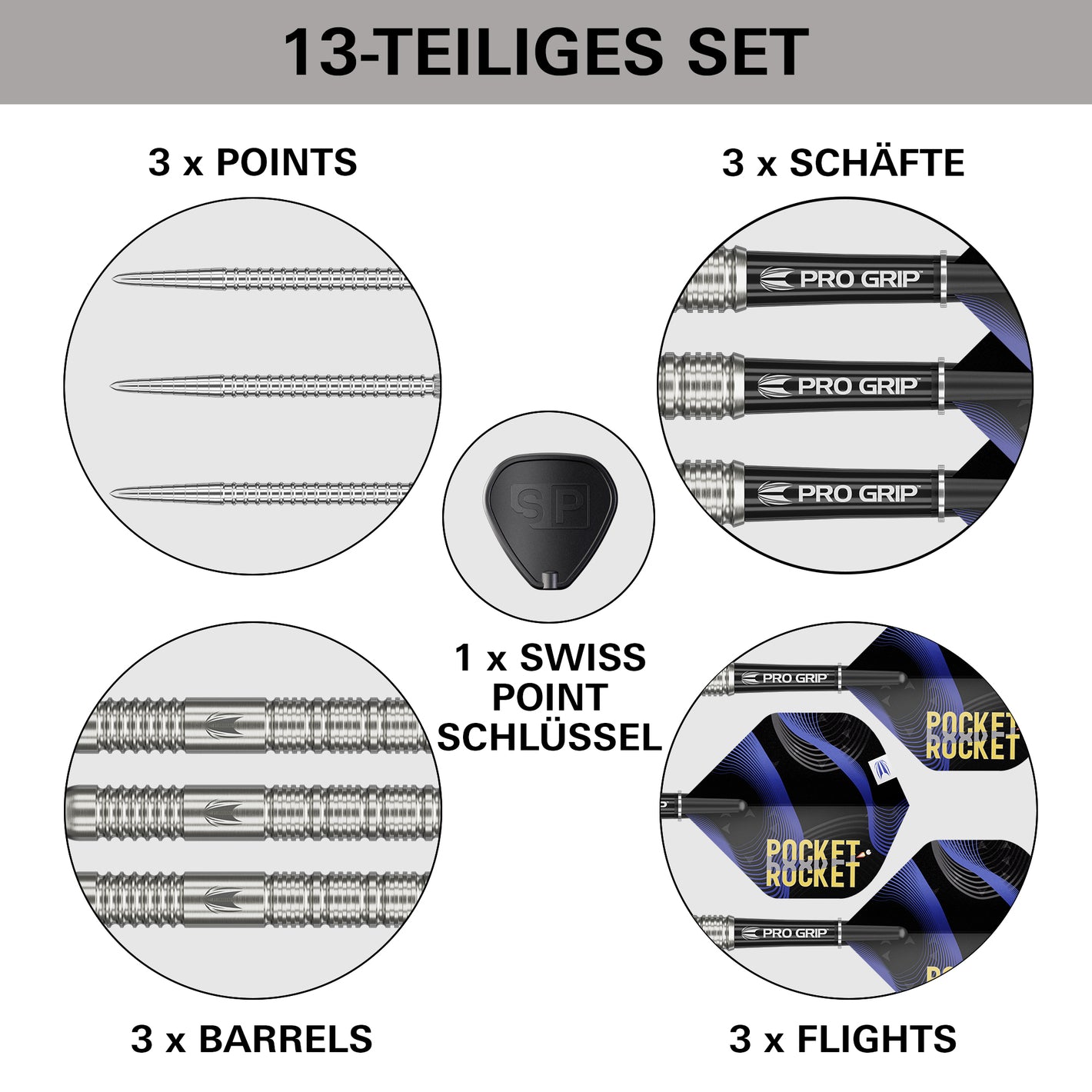 Image of Target Justin Hood Swiss Point Steeldarts 23g – 90% Tungsten