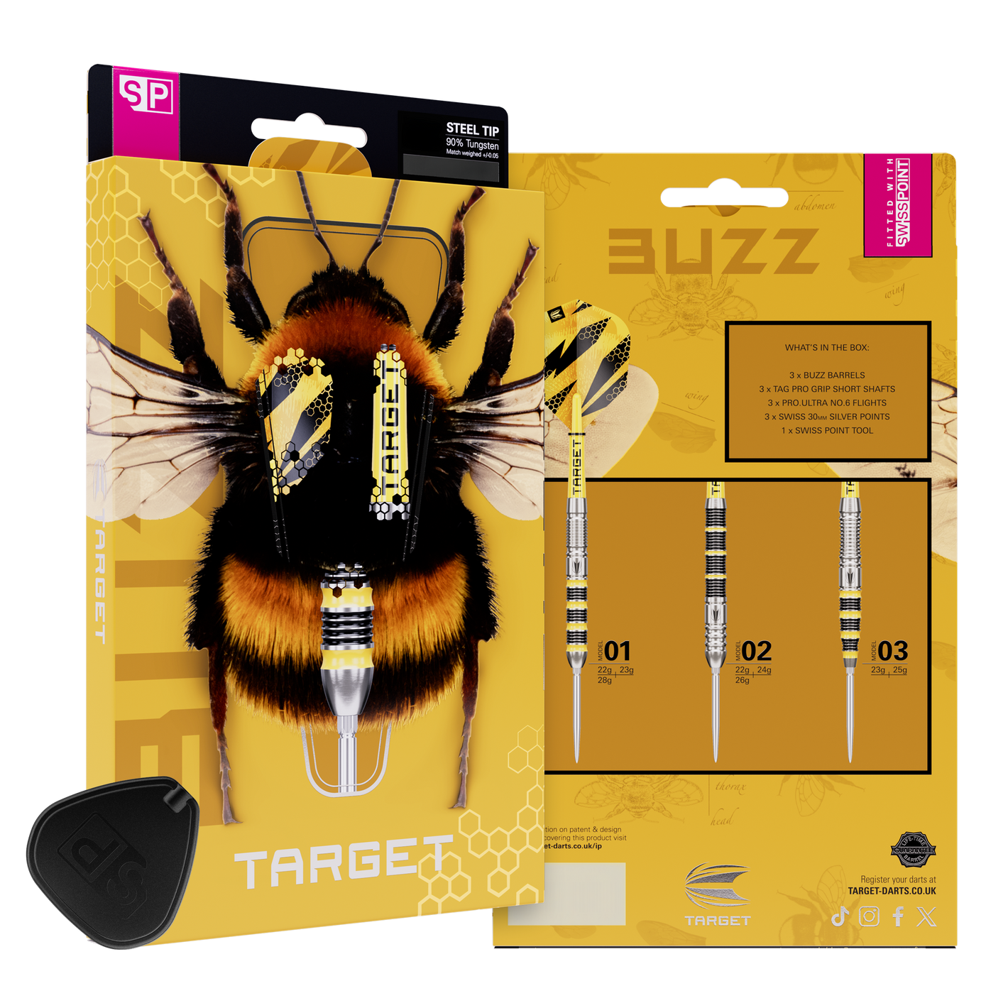 Image of Target Buzz 03 Swiss Point Steeldarts – 90% Tungsten