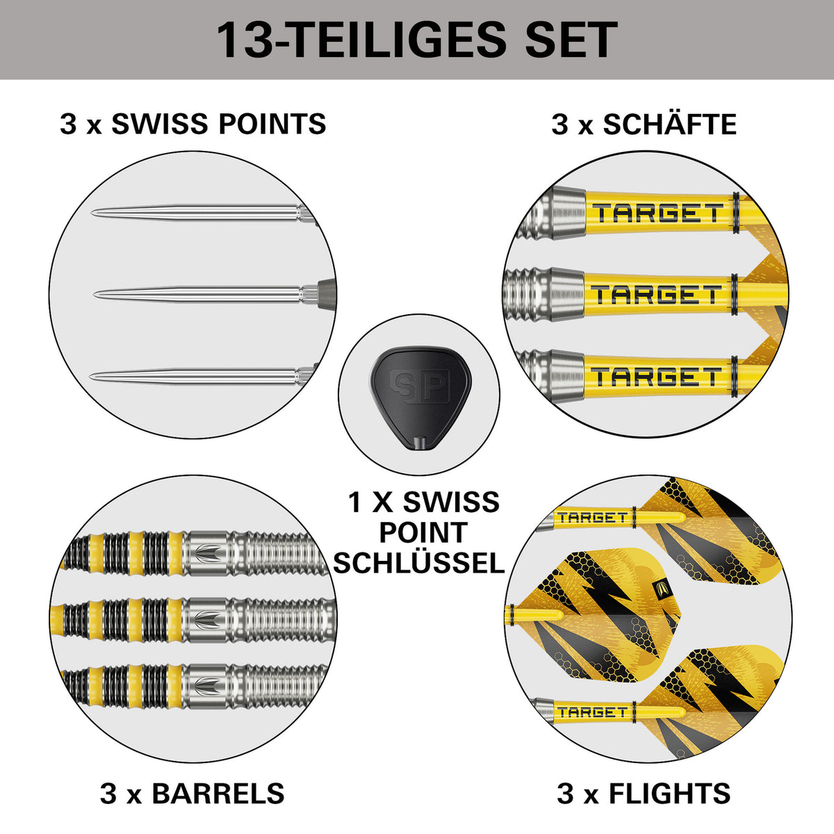 Target Buzz 03 Swiss Point Steeldarts – 90% Tungsten