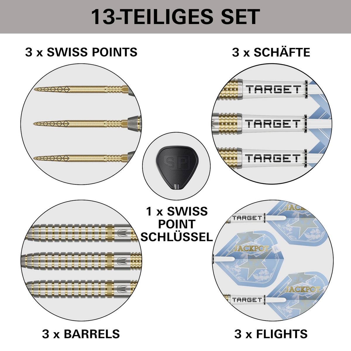 Target Adrian Lewis Showdown Swiss Point Steeldarts – 95% Tungsten