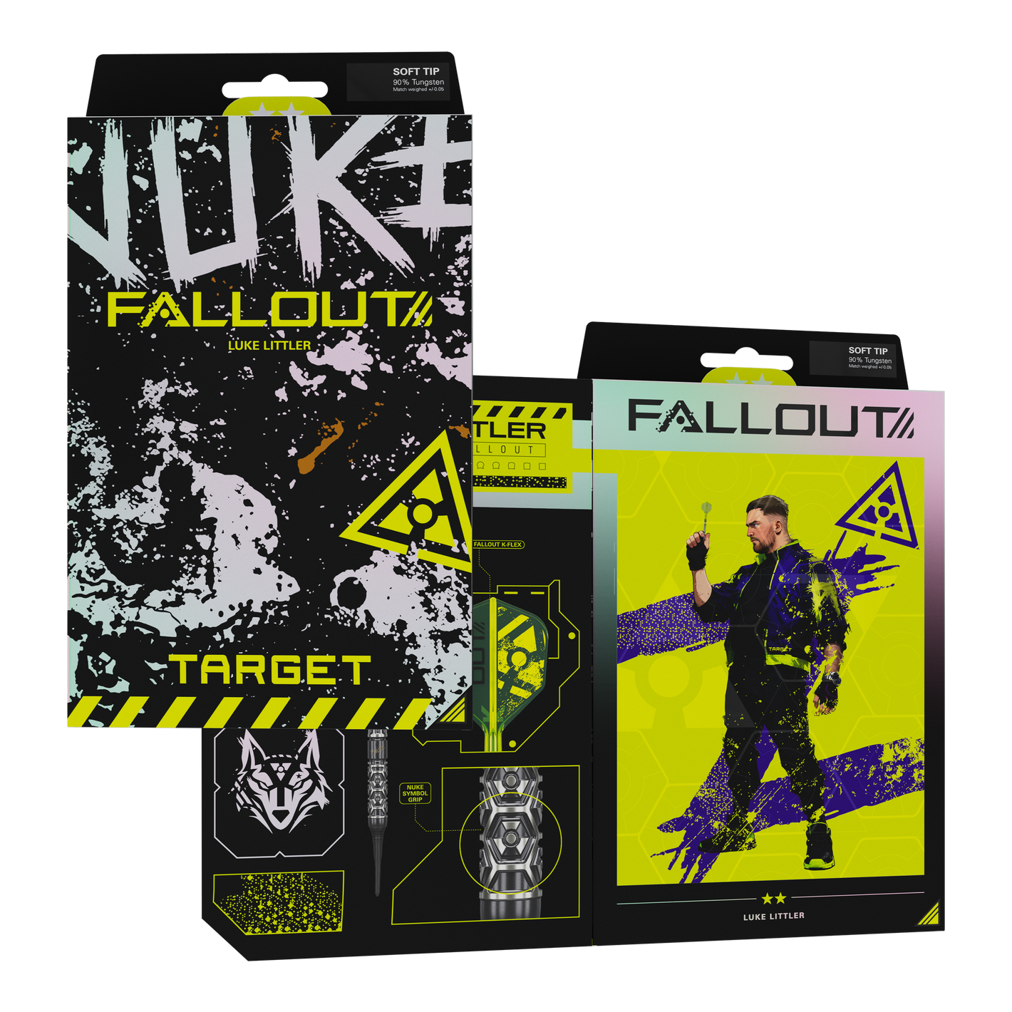 Image of Target Luke Littler Nuke Fallout Softdarts 19g – 90% Tungsten