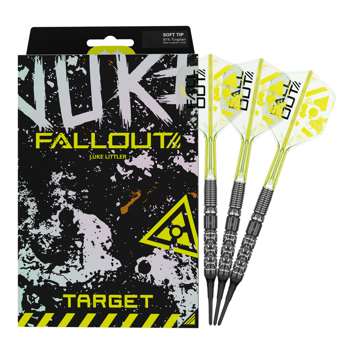 Image of Target Luke Littler Nuke Fallout Softdarts 19g – 90% Tungsten