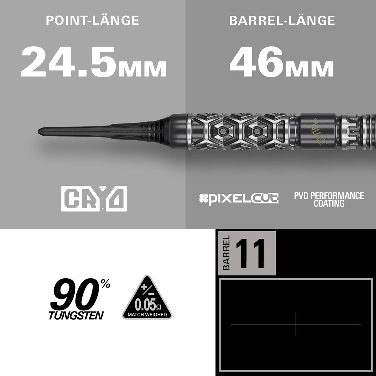 Target Luke Littler Nuke Fallout Softdarts 19g – 90% Tungsten