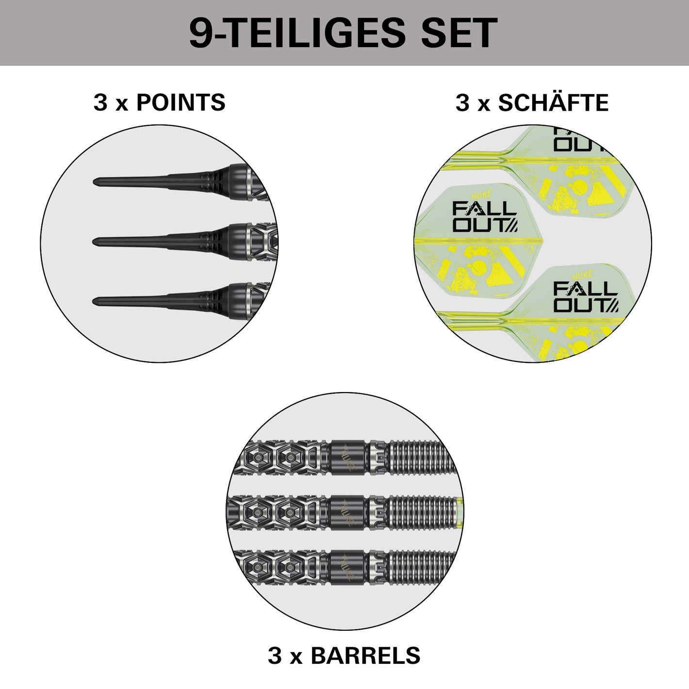 Image of Target Luke Littler Nuke Fallout Softdarts 19g – 90% Tungsten