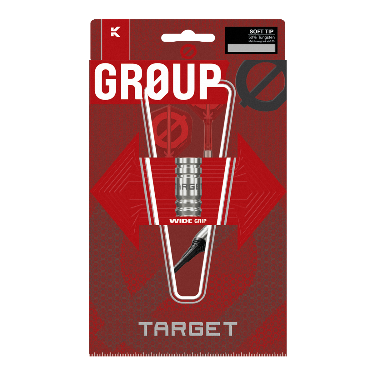 Target Group O 12 Softdarts – 50% Tungsten mit K-Flex