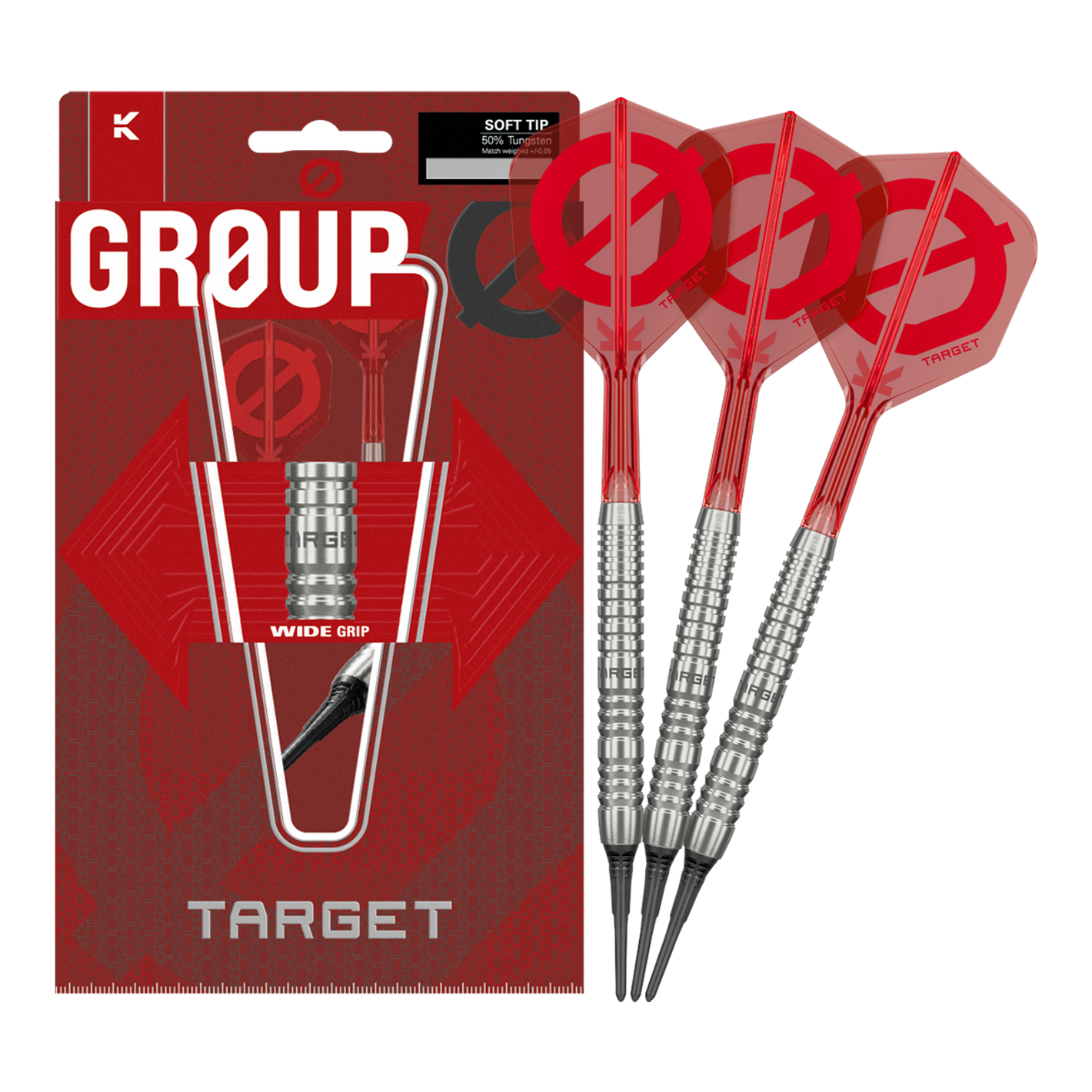 Image of Target Group O 12 Softdarts – 50% Tungsten mit K-Flex
