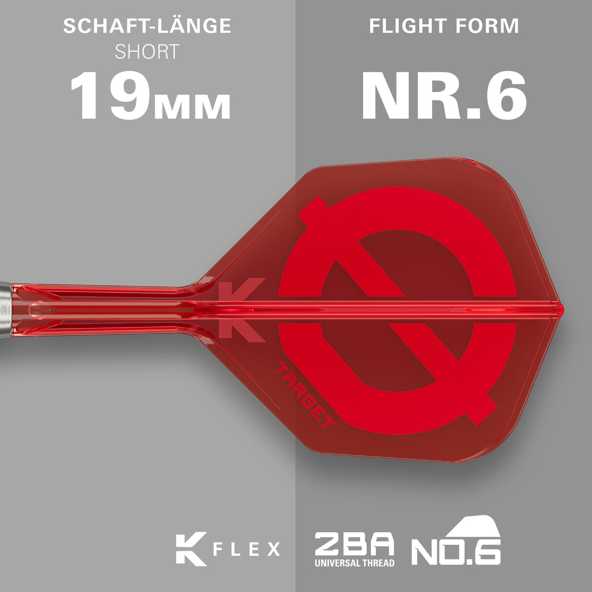 Target Group O 12 Softdarts – 50% Tungsten mit K-Flex