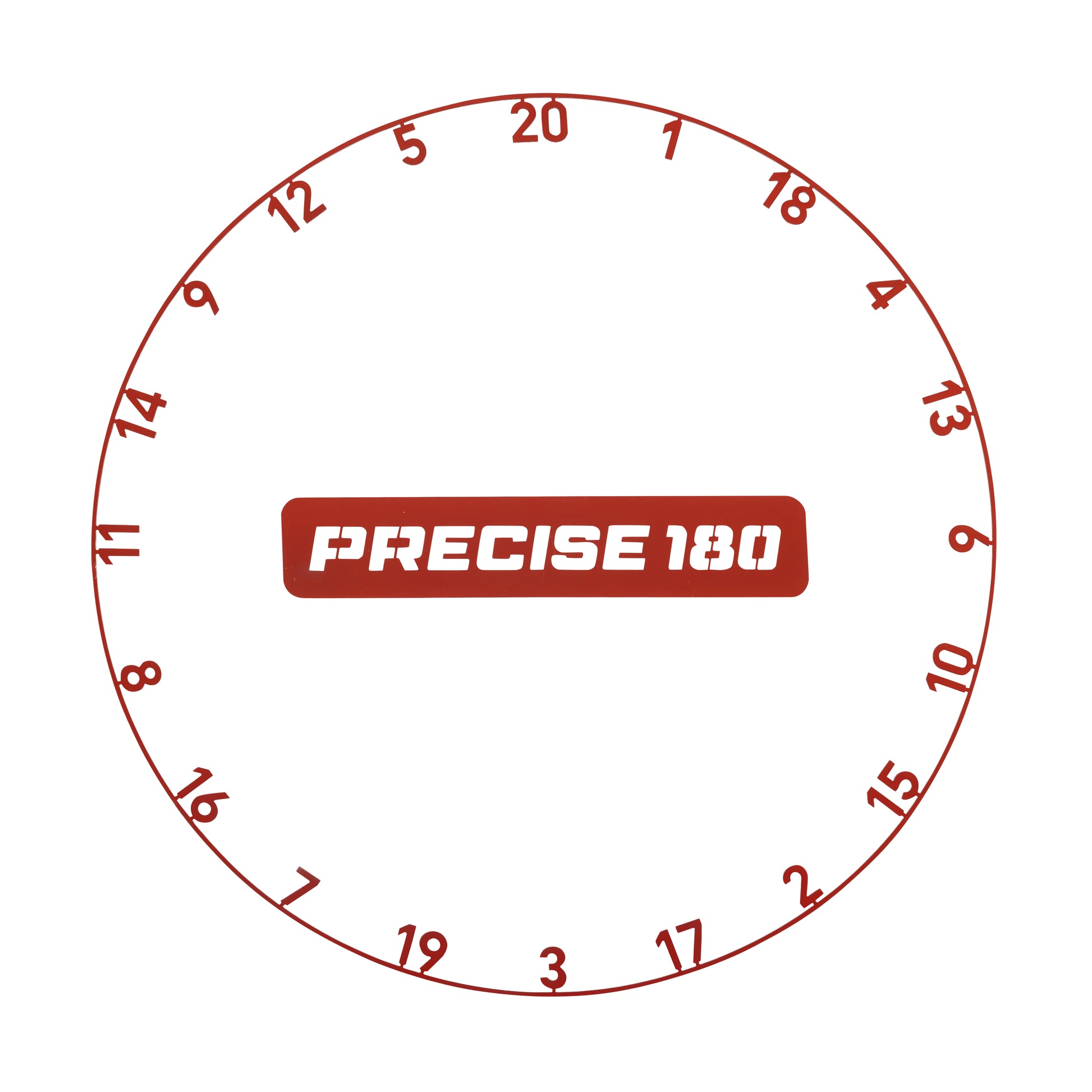 Precise 180 - Zahlenring Vintage Inferno Red für Dartboards
