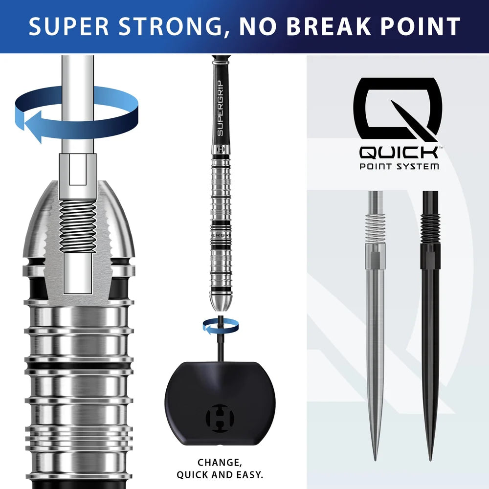 Image of Harrows Quick Point Dartspitzen Schwarz – Wechselspitzen