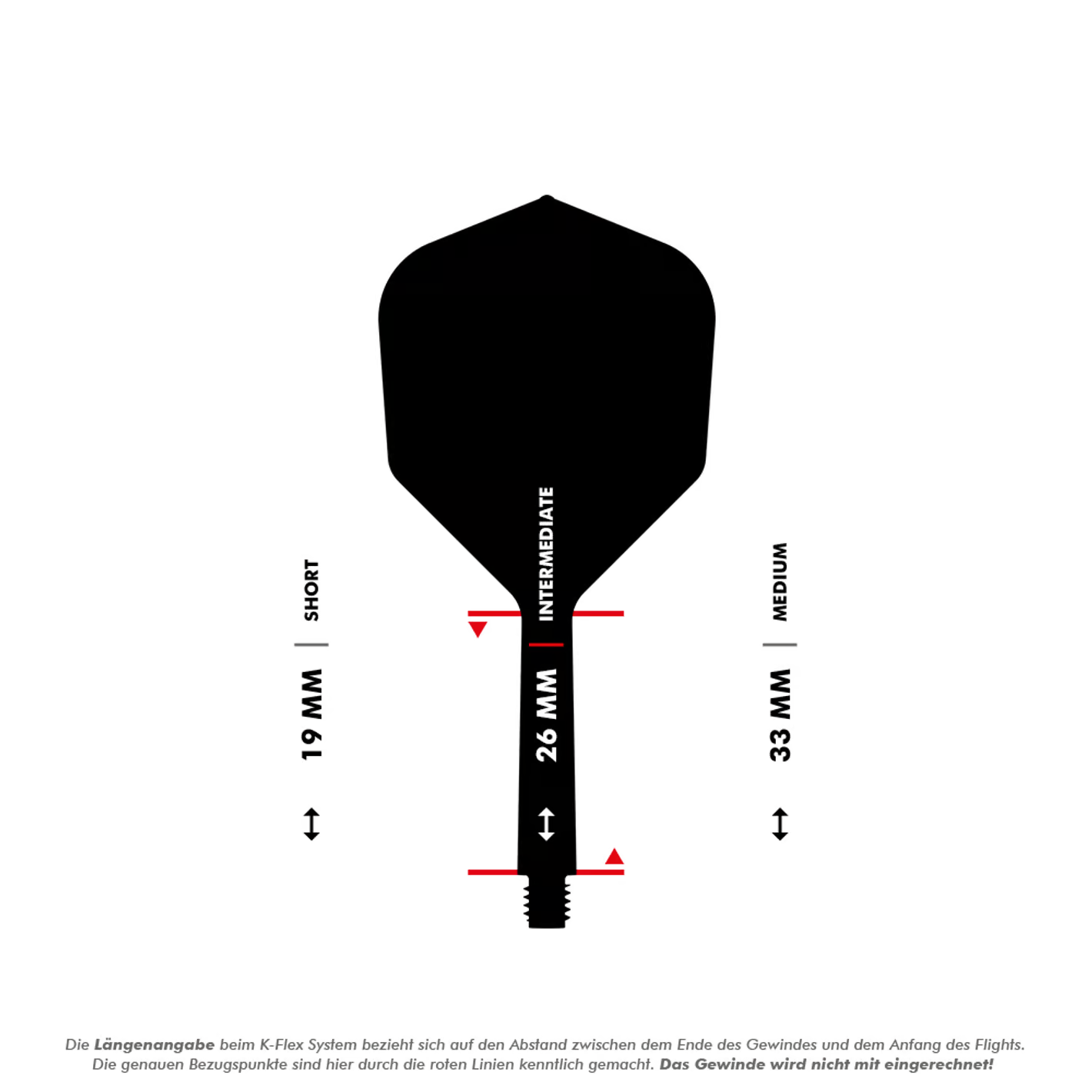 Image of Target K-Flex No2 Standard Flight-System - Neon Pink