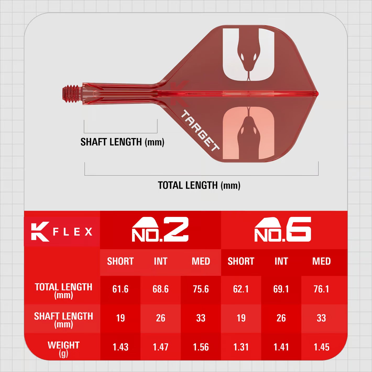 Target K-Flex Nathan Aspinall No2 Standard Flights
