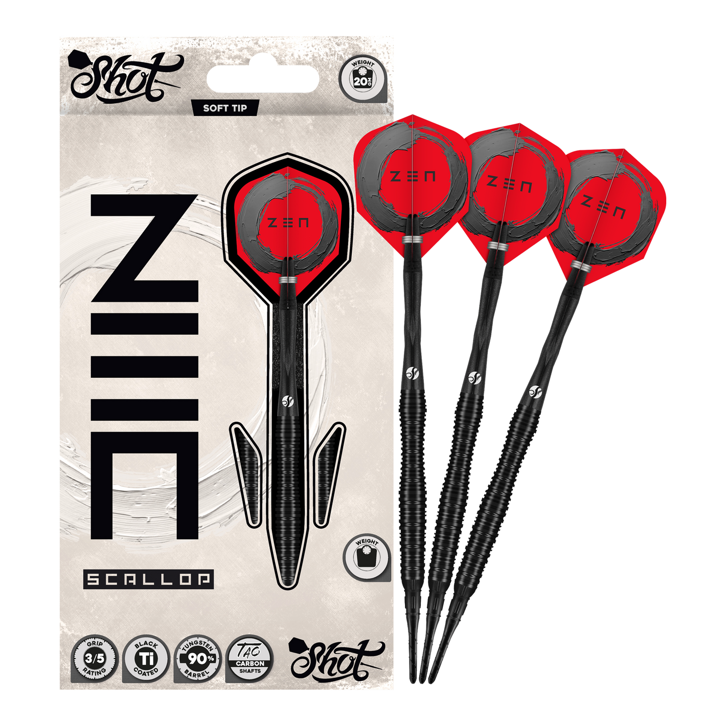 Image of Shot ZEN Scallop Softdarts - 20g