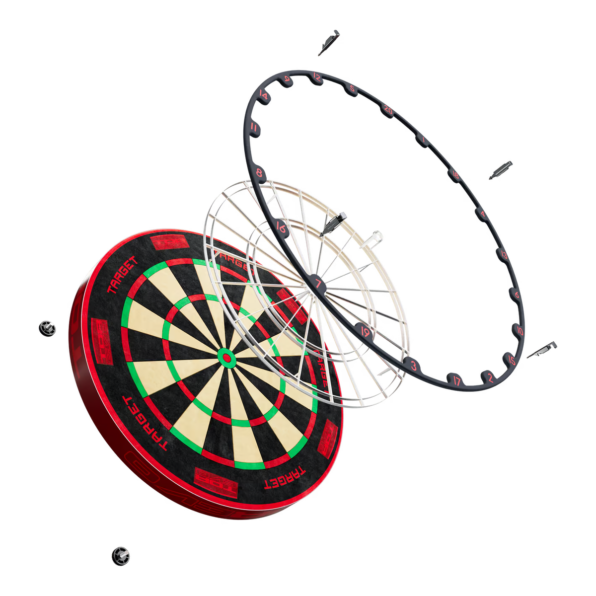 Target TOR Evo Komplettset – Dartboard, Surround & Beleuchtung