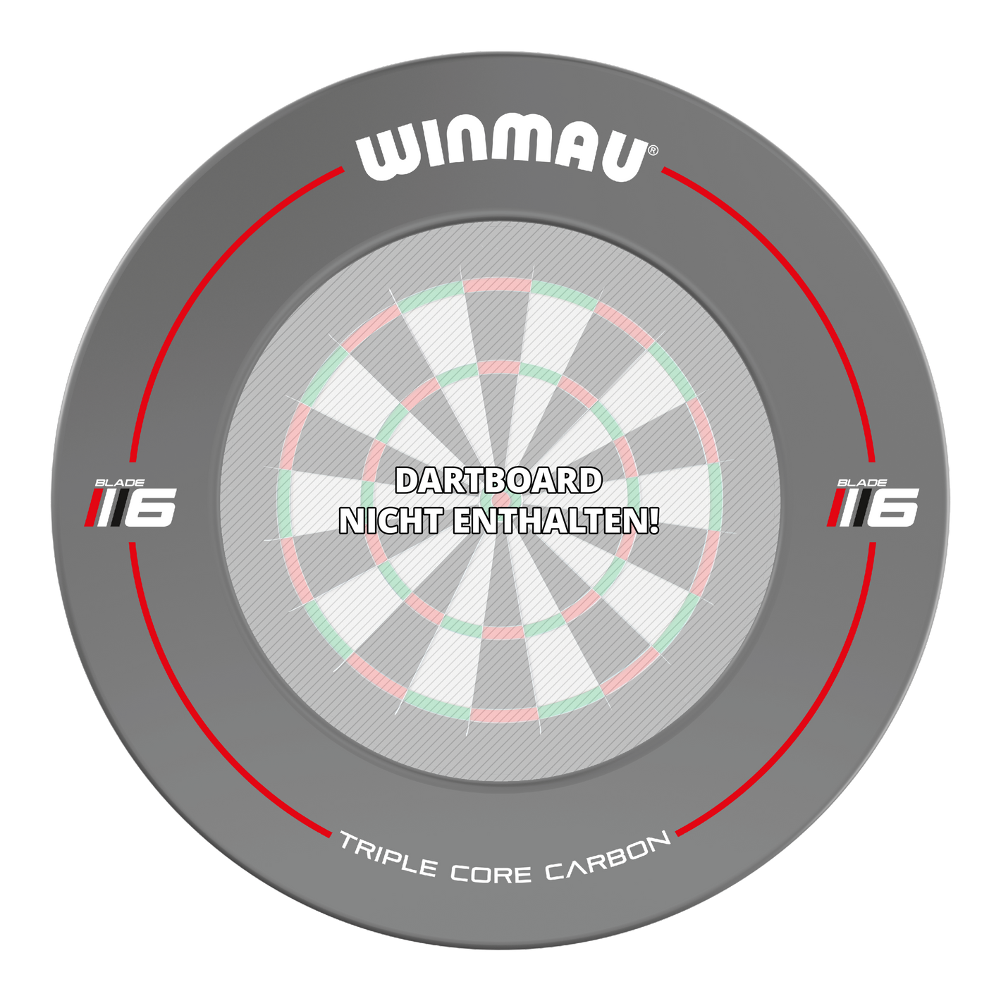 Image of Winmau Blade 6 Design Dartboard Surround - Grau