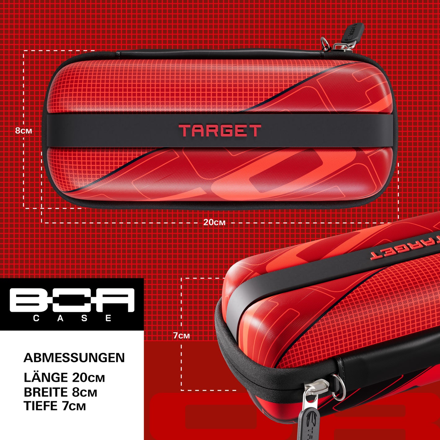 Image of Target TOR Boa Dartwallet – Darttasche für 6 montierte Darts