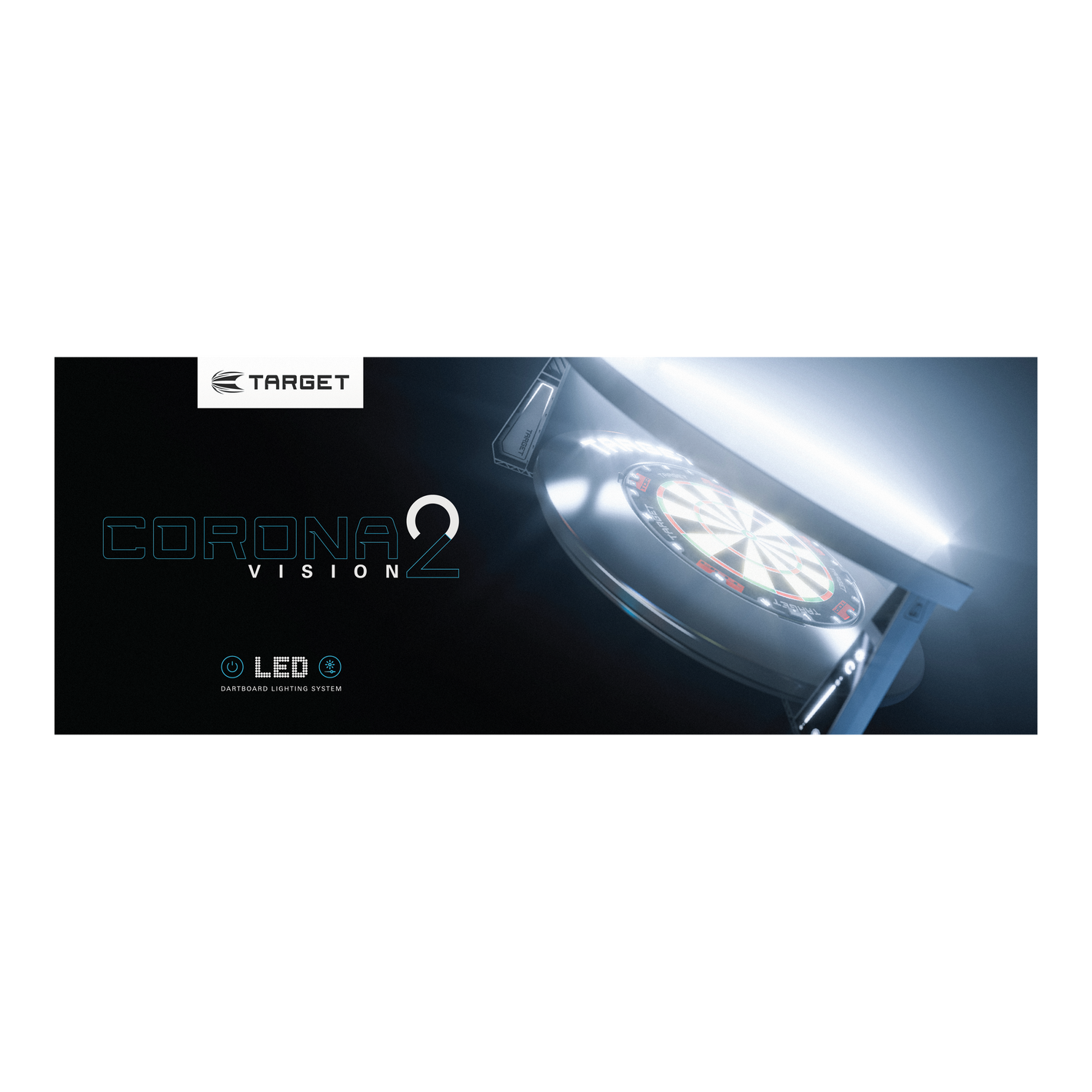 Image of Target Corona Vision 2 Dartboard Beleuchtung – 270° LED-Lichtsystem