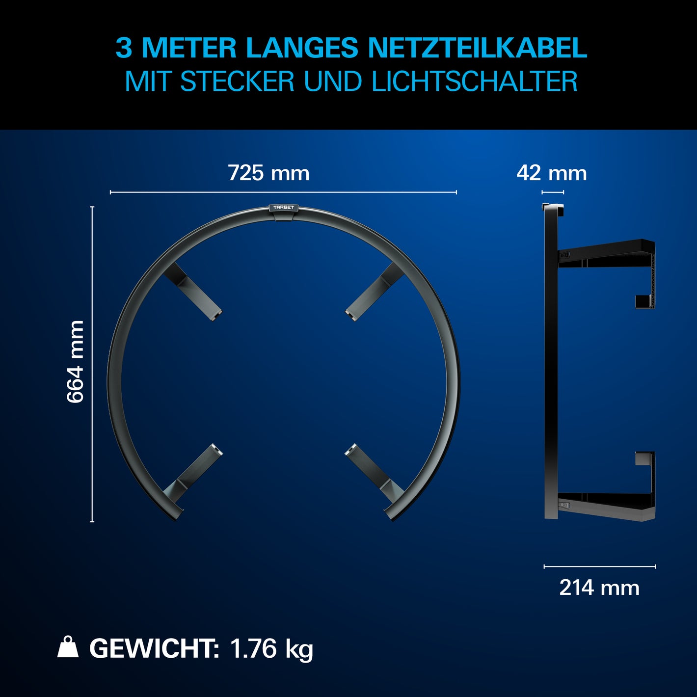 Image of Target TOR Evo Komplettset – Dartboard, Surround & Beleuchtung