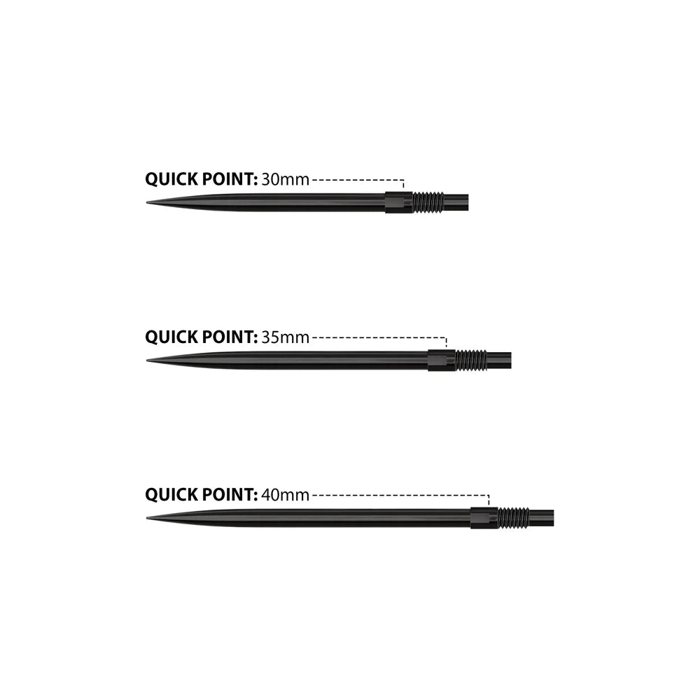 Harrows Quick Point Dartspitzen Schwarz – Wechselspitzen