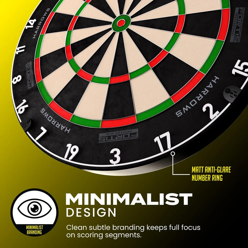 Harrows Fortis Steeldartboard – Premium Sisal Dartboard