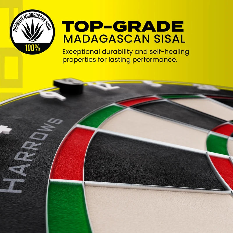 Harrows Fortis Steeldartboard – Premium Sisal Dartboard