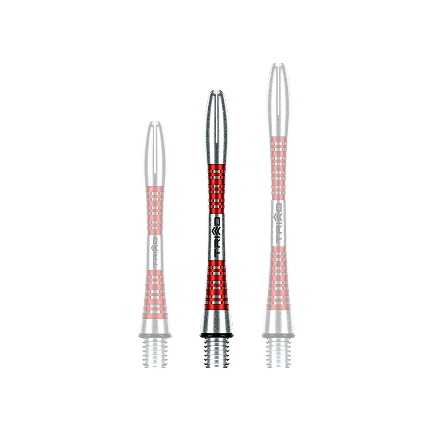 Winmau Triad Aluminium Shafts - Rot