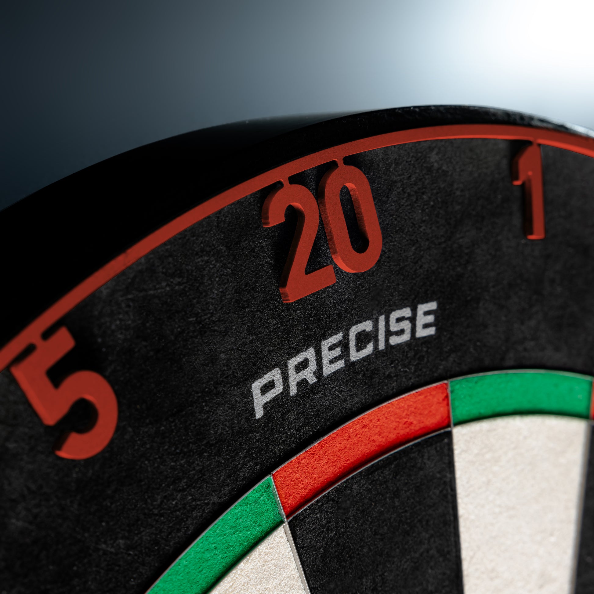 Precise 180 - Zahlenring Vintage Inferno Red für Dartboards