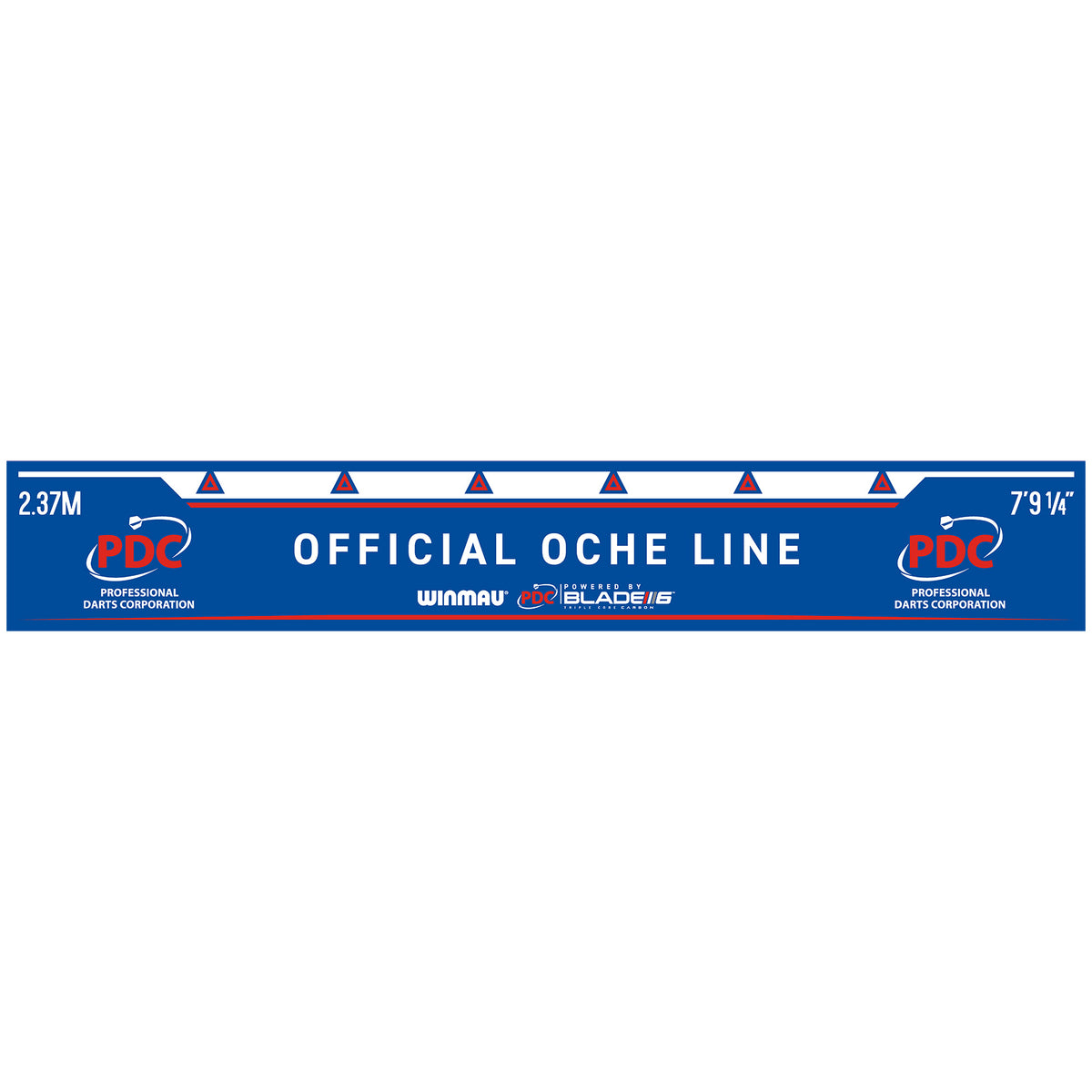 Winmau Oche Line PDC Blue – Selbstklebende Abwurflinie