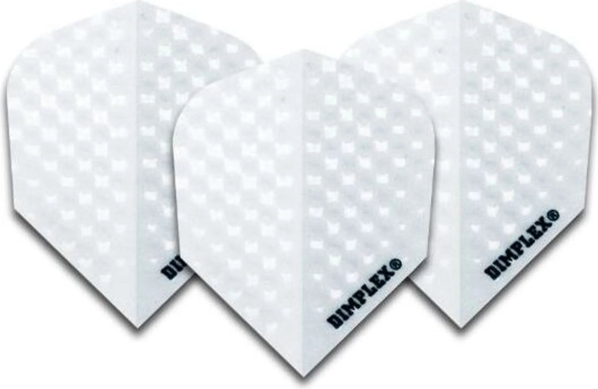 Harrows Dimplex Plain White Flights – 100 Micron
