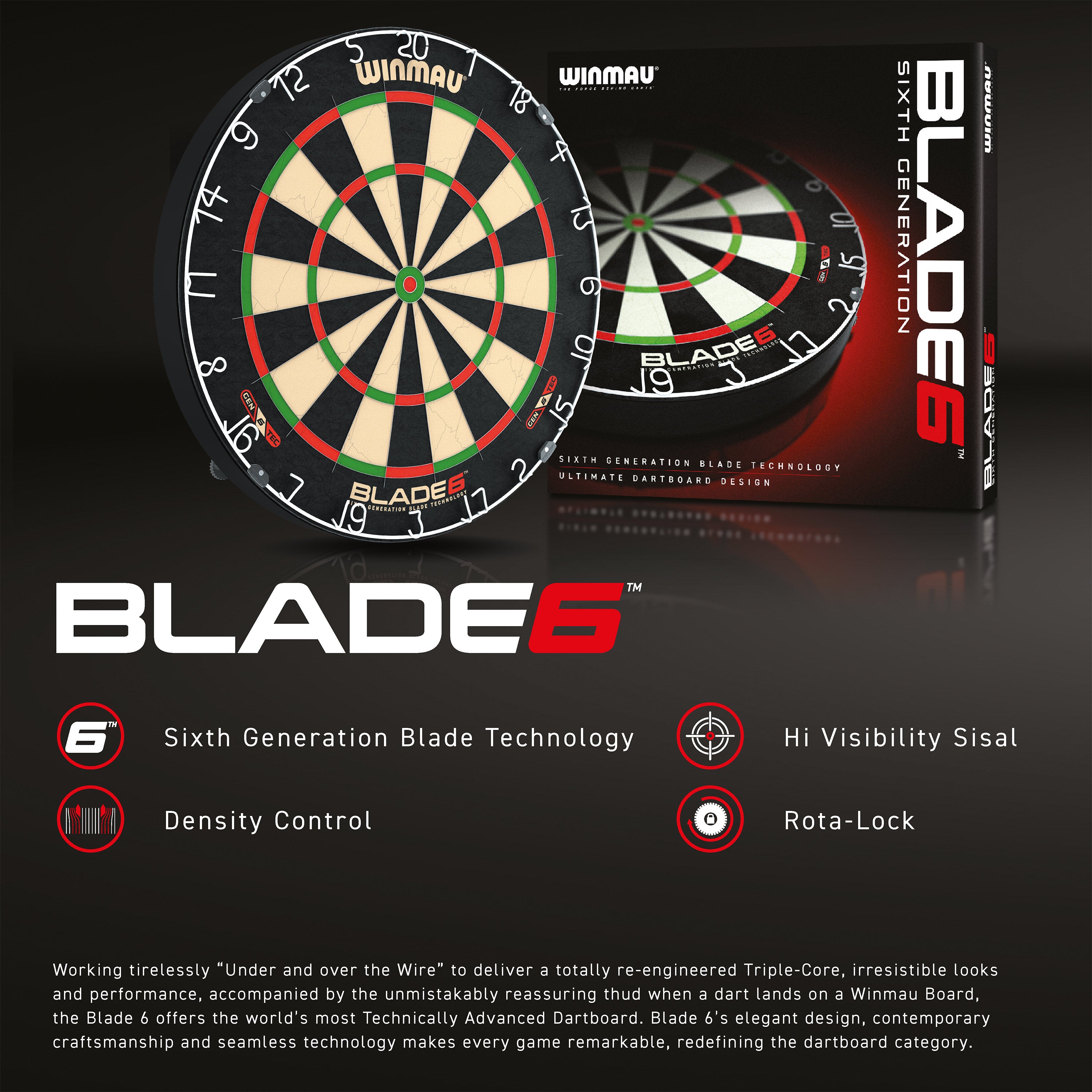 Image of Dartboard Winmau Blade 6