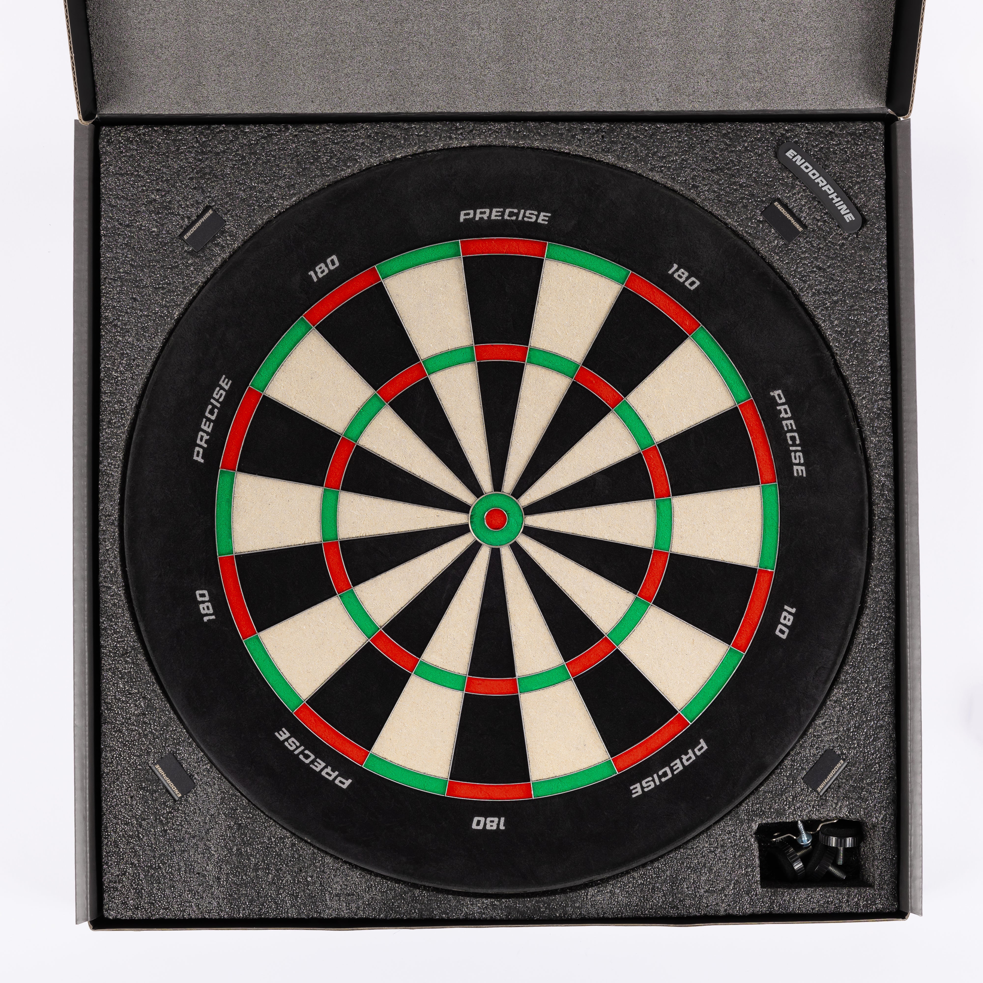 Image of Precise180 Endorphine Dartboard, ohne Zahlenring, mit Magnethalter