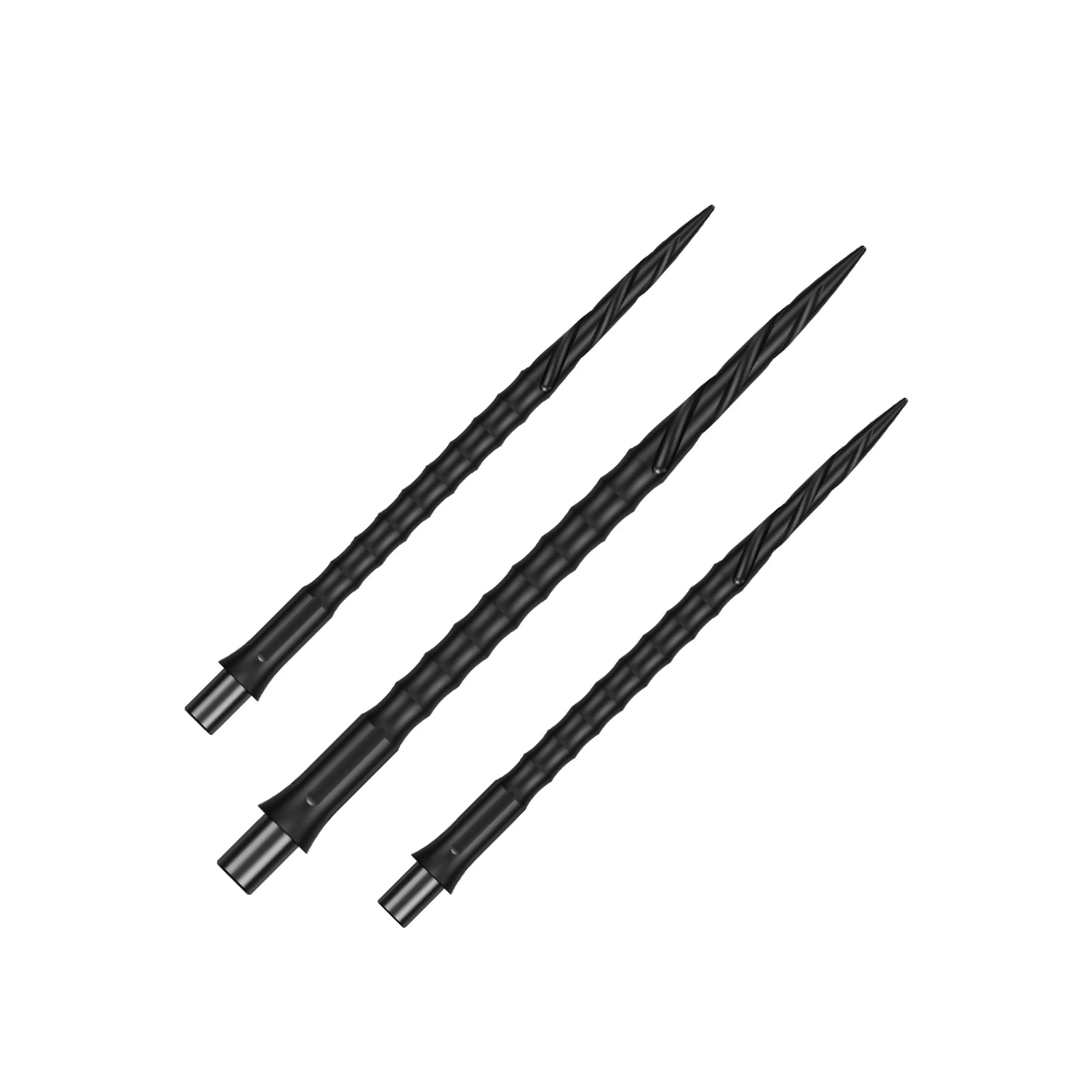 Precise180 Steeldartspitzen Gunmetal Spiro in Schwarz, Wechselspitzen für das Caliburn-System