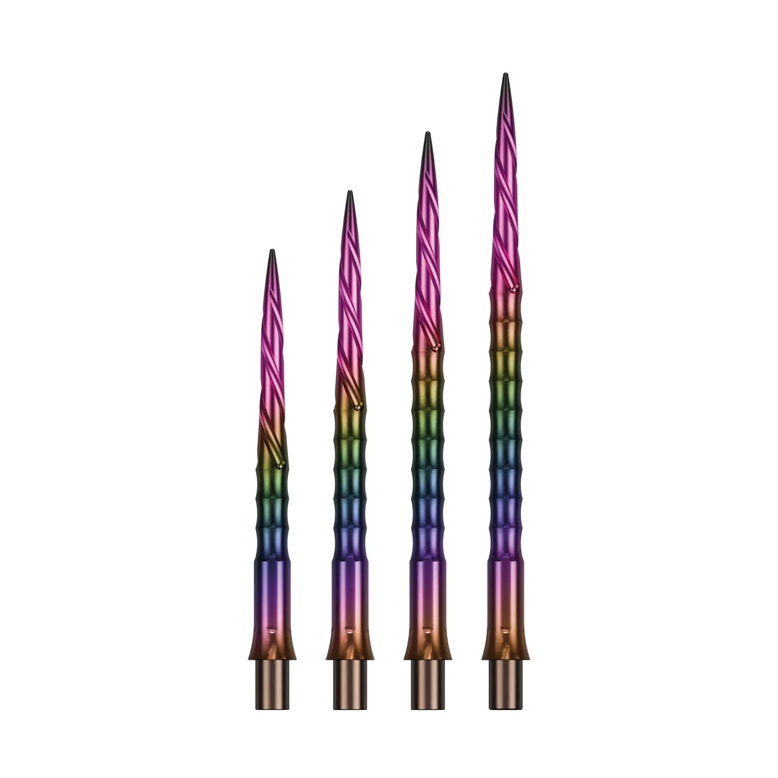 Precise180 Steeldartspitzen Rainbow Spiro, Wechselspitzen für das Caliburn-System