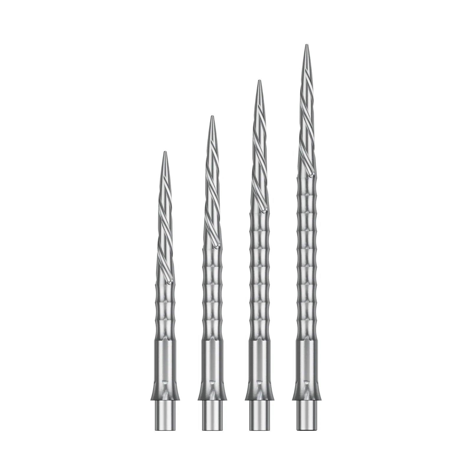 Image of Precise180 Steeldartspitzen Silber Spiro –  Wechselspitzen für das Caliburn-System