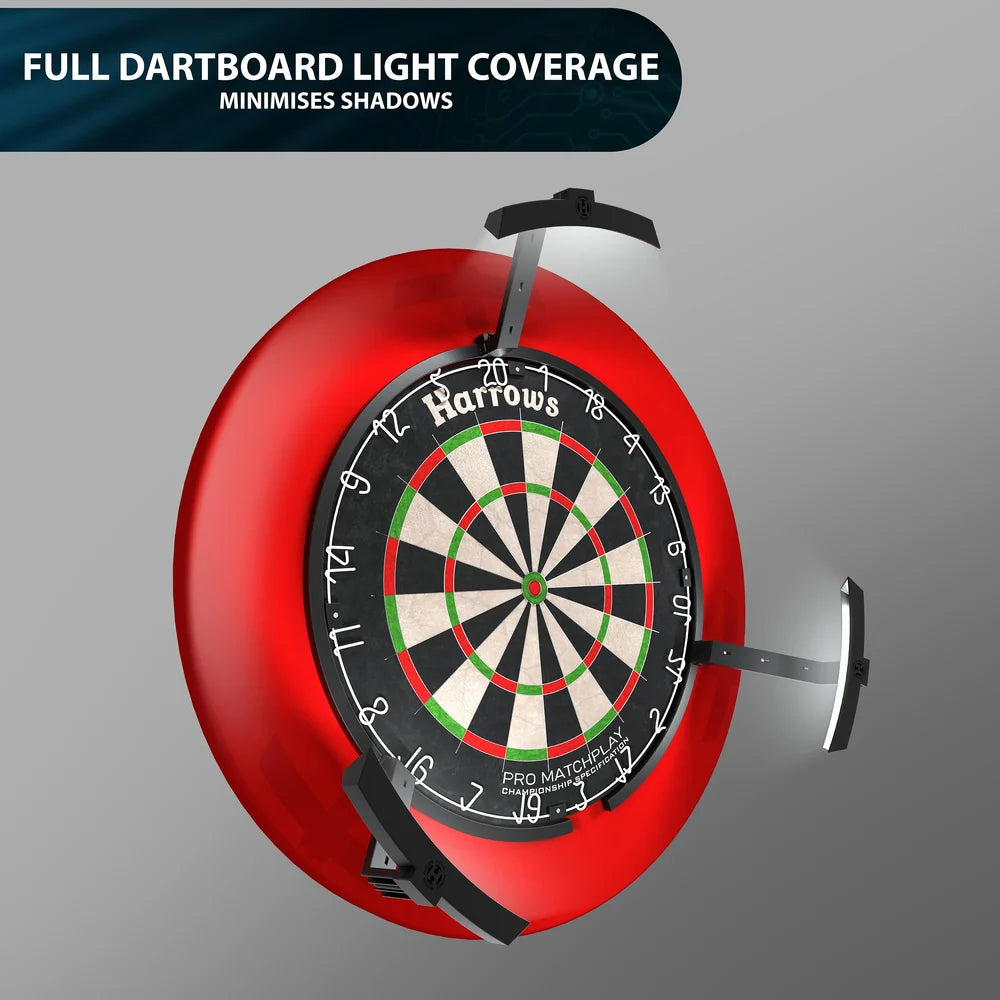 Image of Harrows Trilight LED Dartscheibenbeleuchtung – 3-fach Dartboard Licht