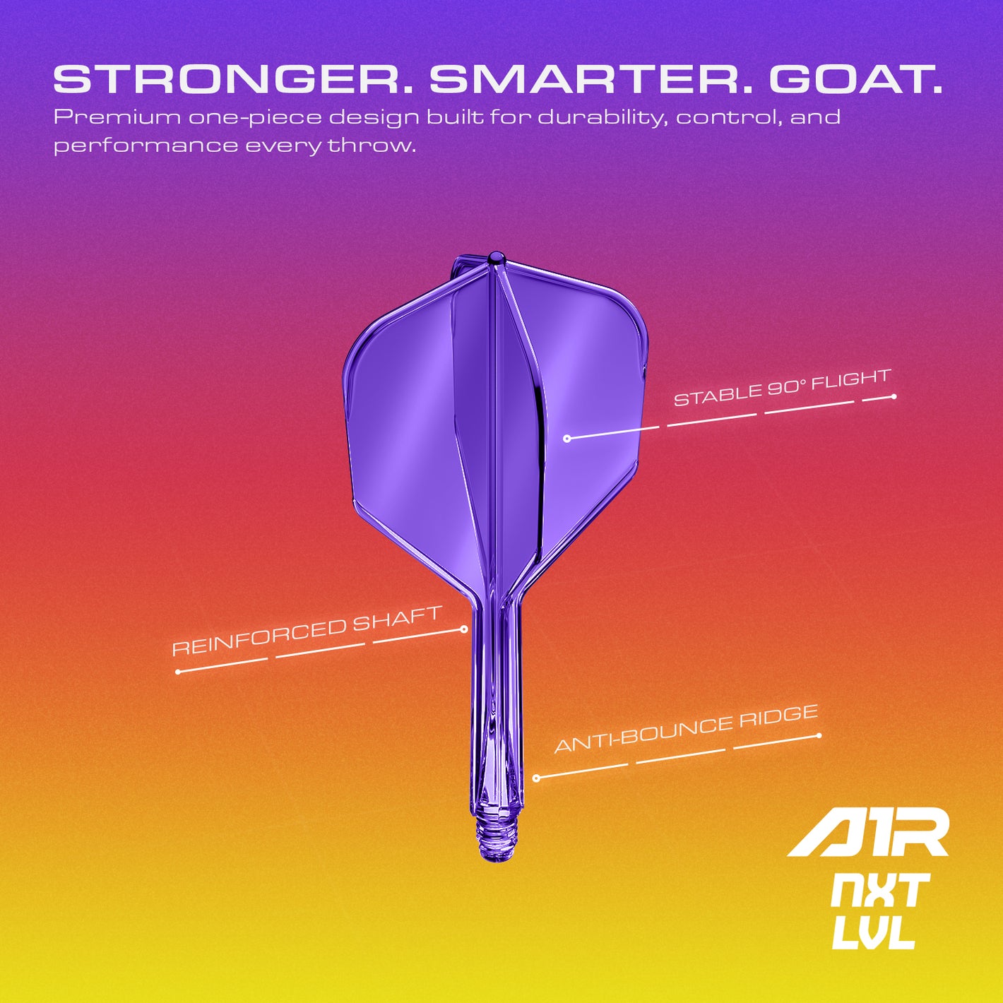 Image of GOAT A1R No6 Flight-Shaft-System - Neon Lila