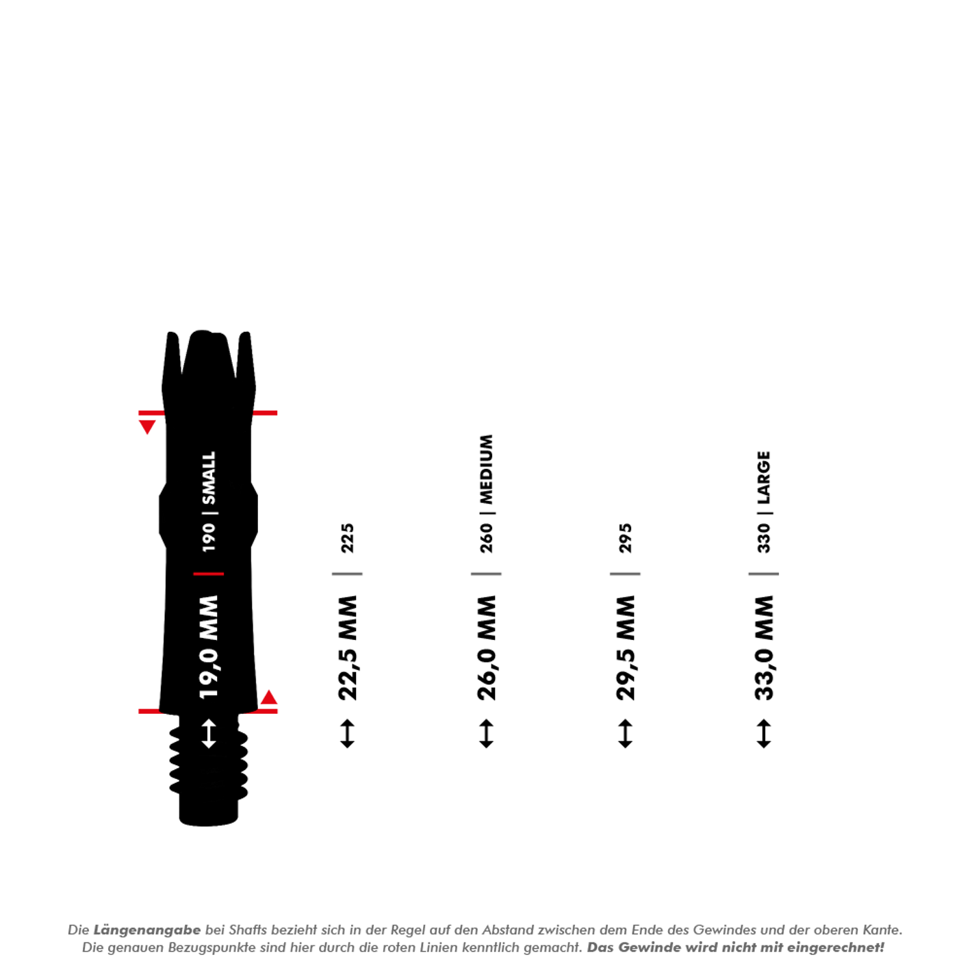 Image of L-Style L-System Ersatzshafts Clear Black – Dart Shafts