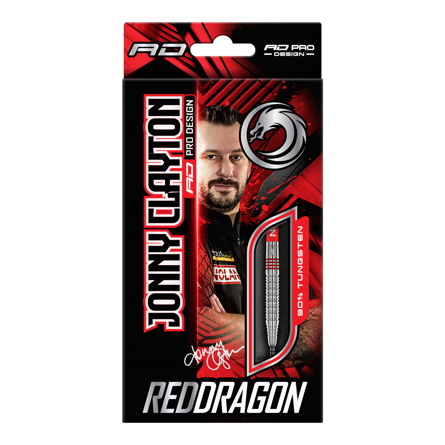 Red Dragon Jonny Clayton Original 2 Steeldarts 90% Tungsten