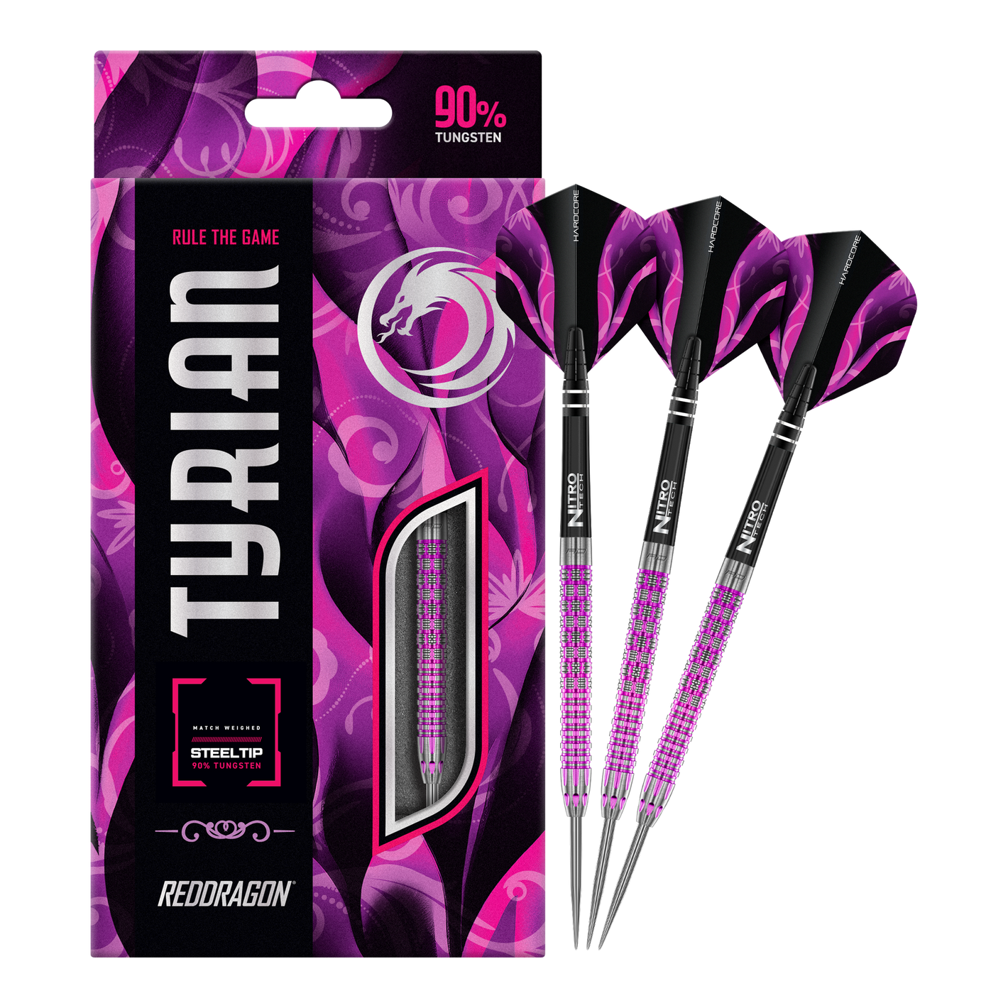 Red Dragon Tyrian Steeldarts 90% Tungsten