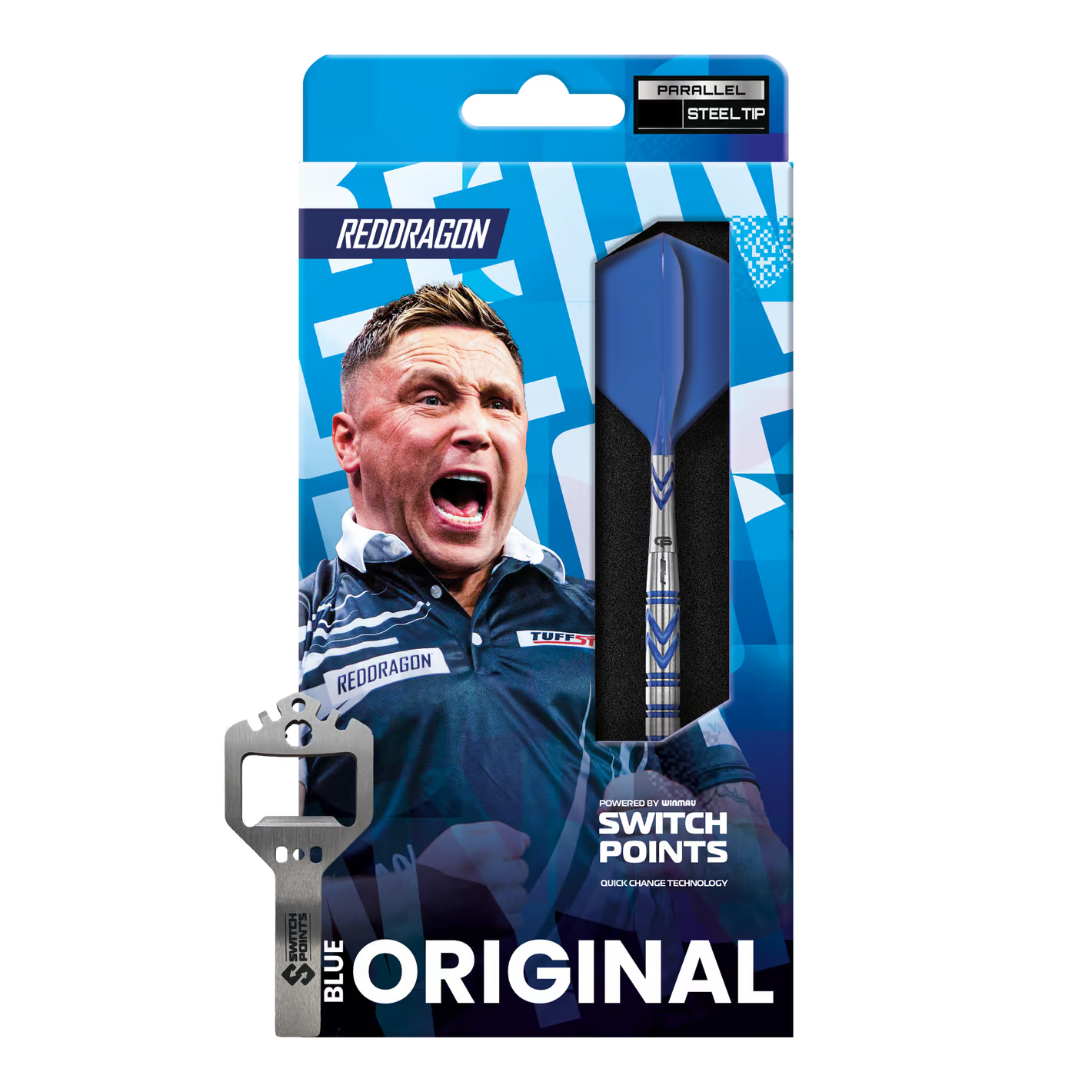 Red Dragon Gerwyn Price Blue Original Switch Point Steeldarts