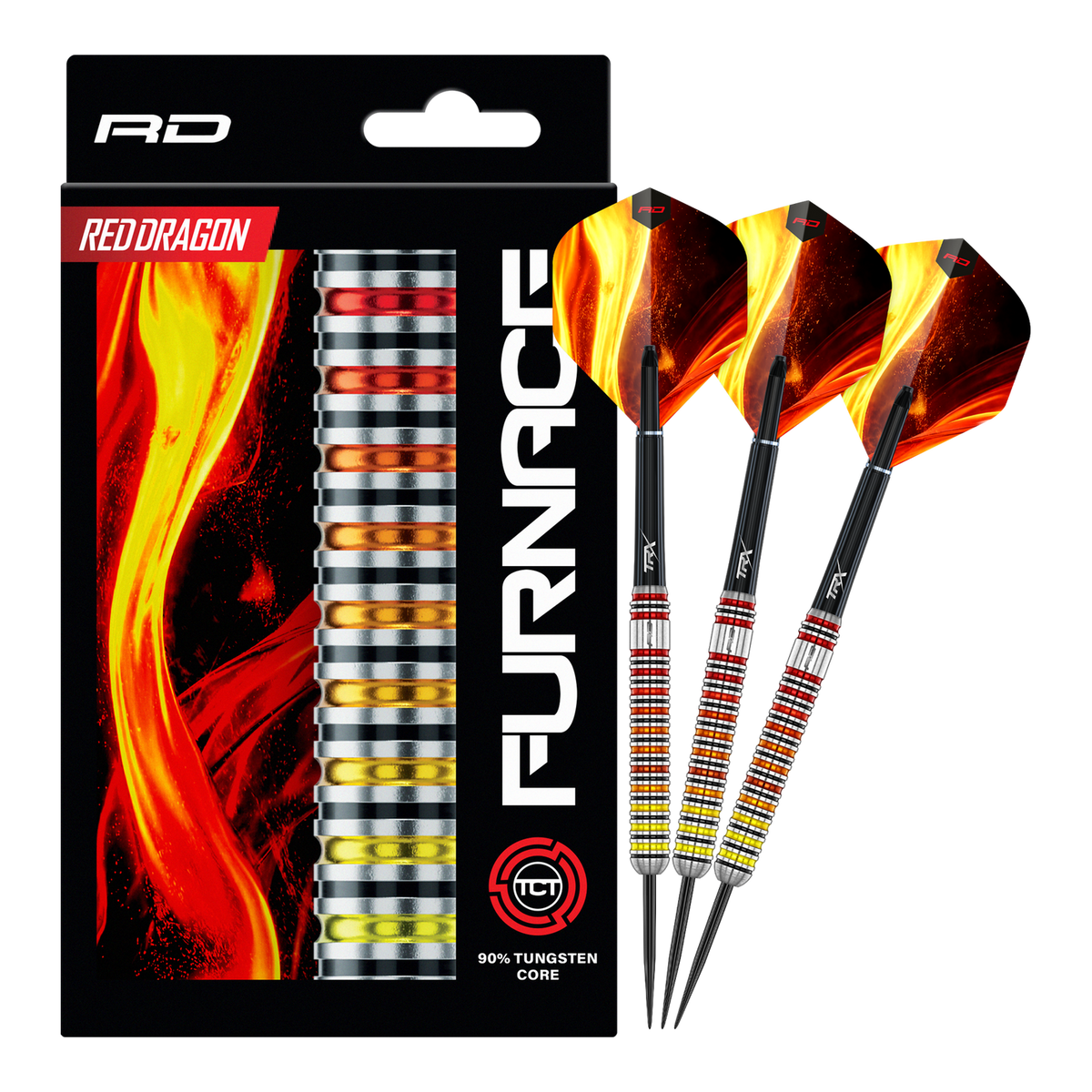 Red Dragon Furnace Steeldarts – mit 90% Tungsten Core