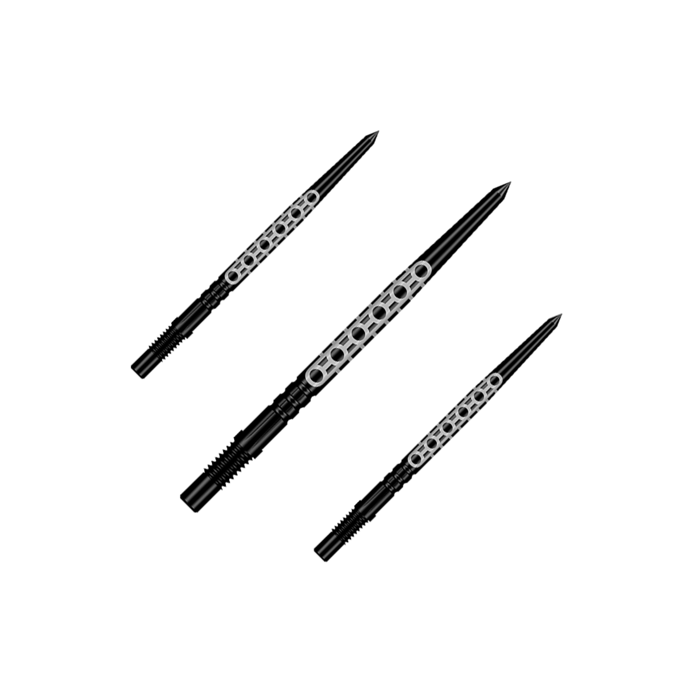 Image of Shot Turbo Point Goths Dartspitzen - Schwarz