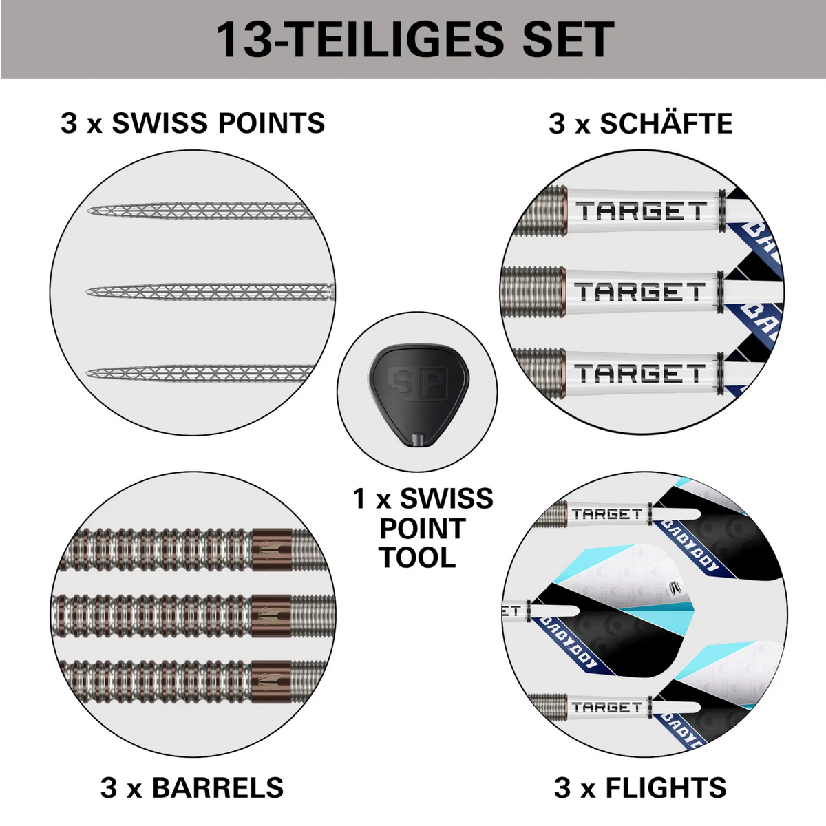 Target Adam Lipscombe GEN1 Swiss Point Steeldarts 25g – 90% Tungsten