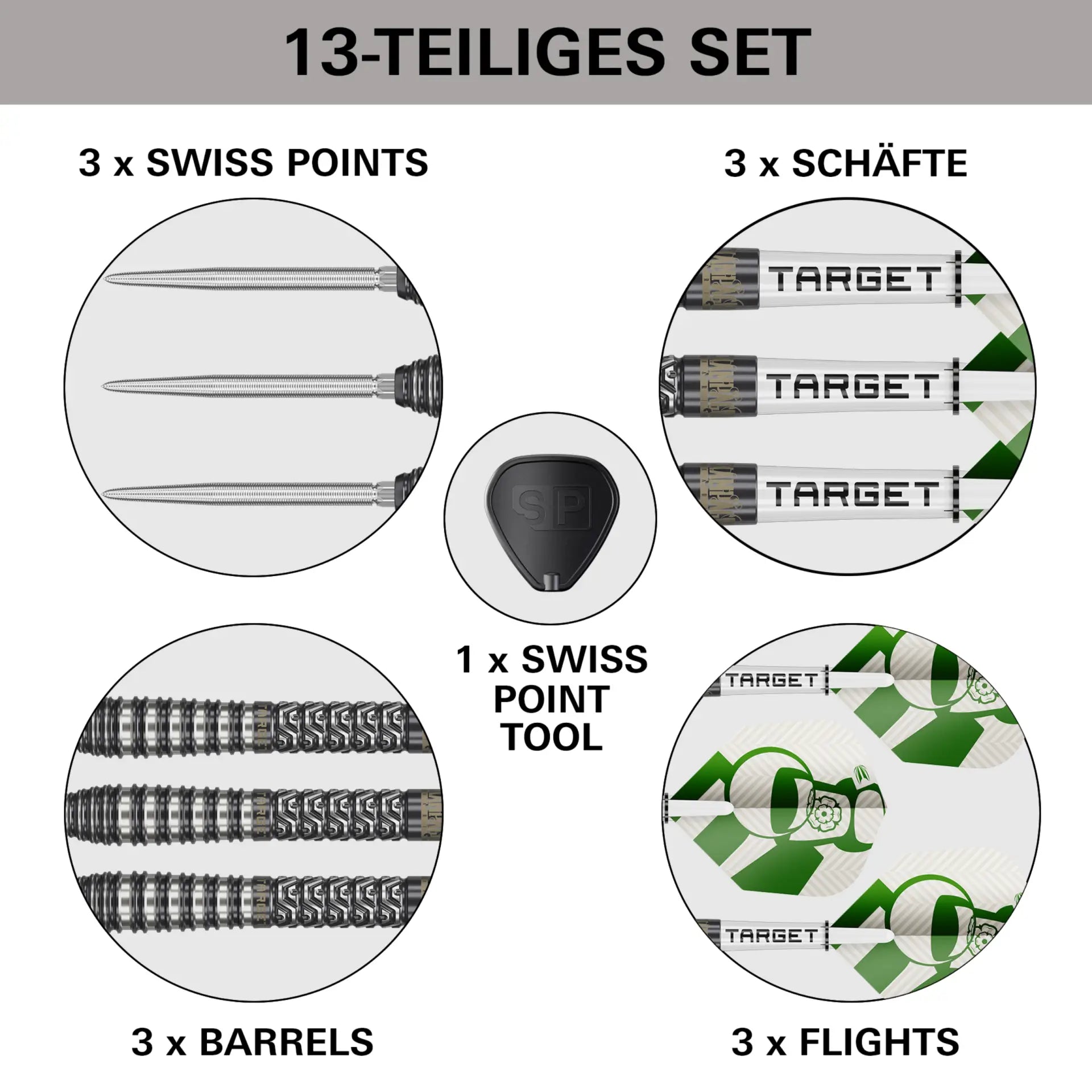 Image of Target Charlie Manby Swiss Point Steeldarts – 95% Tungsten
