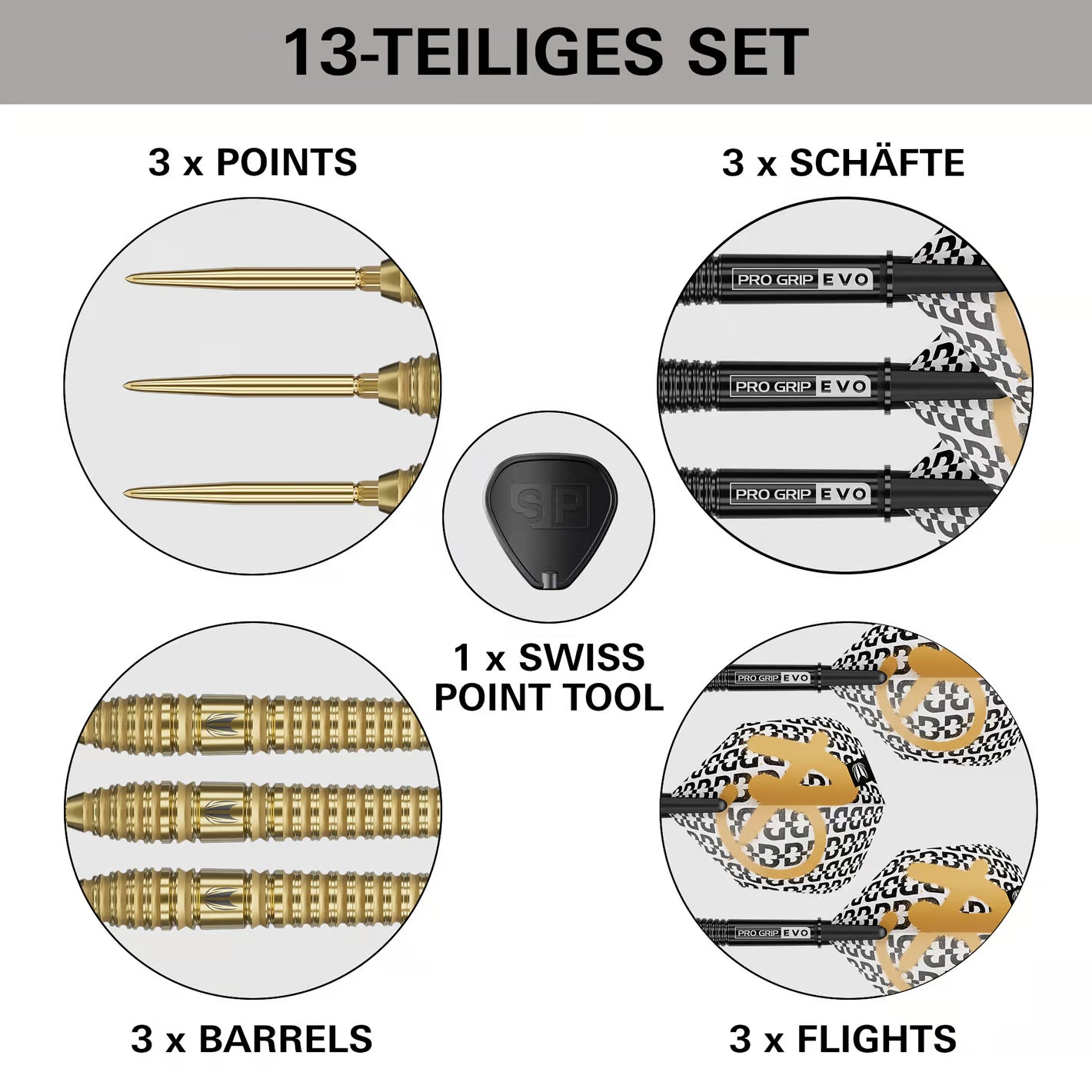 Target Bolide Envy 03 Swiss Point Steeldarts 90% Tungsten