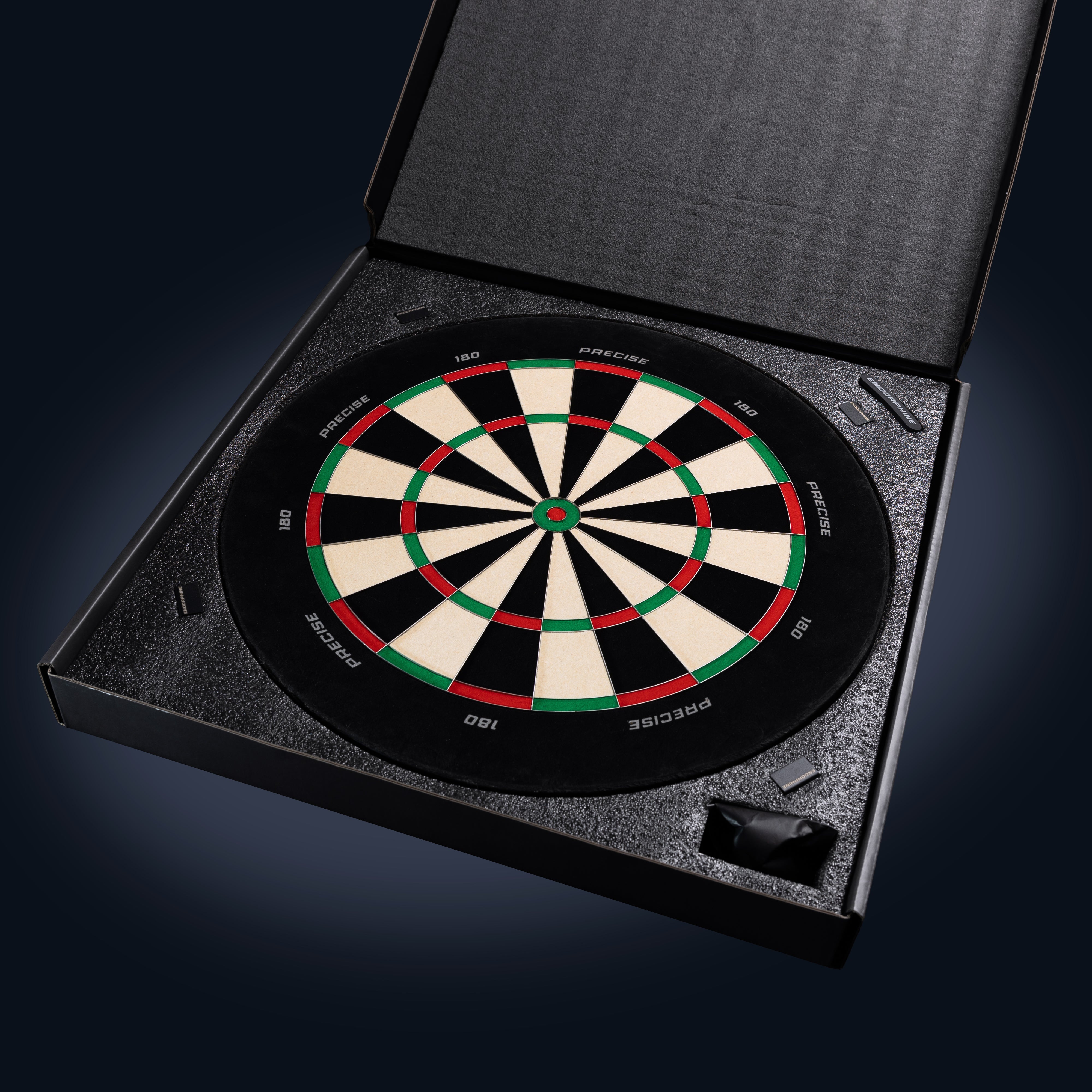 Image of Precise180 Endorphine Dartboard, ohne Zahlenring, mit Magnethalter