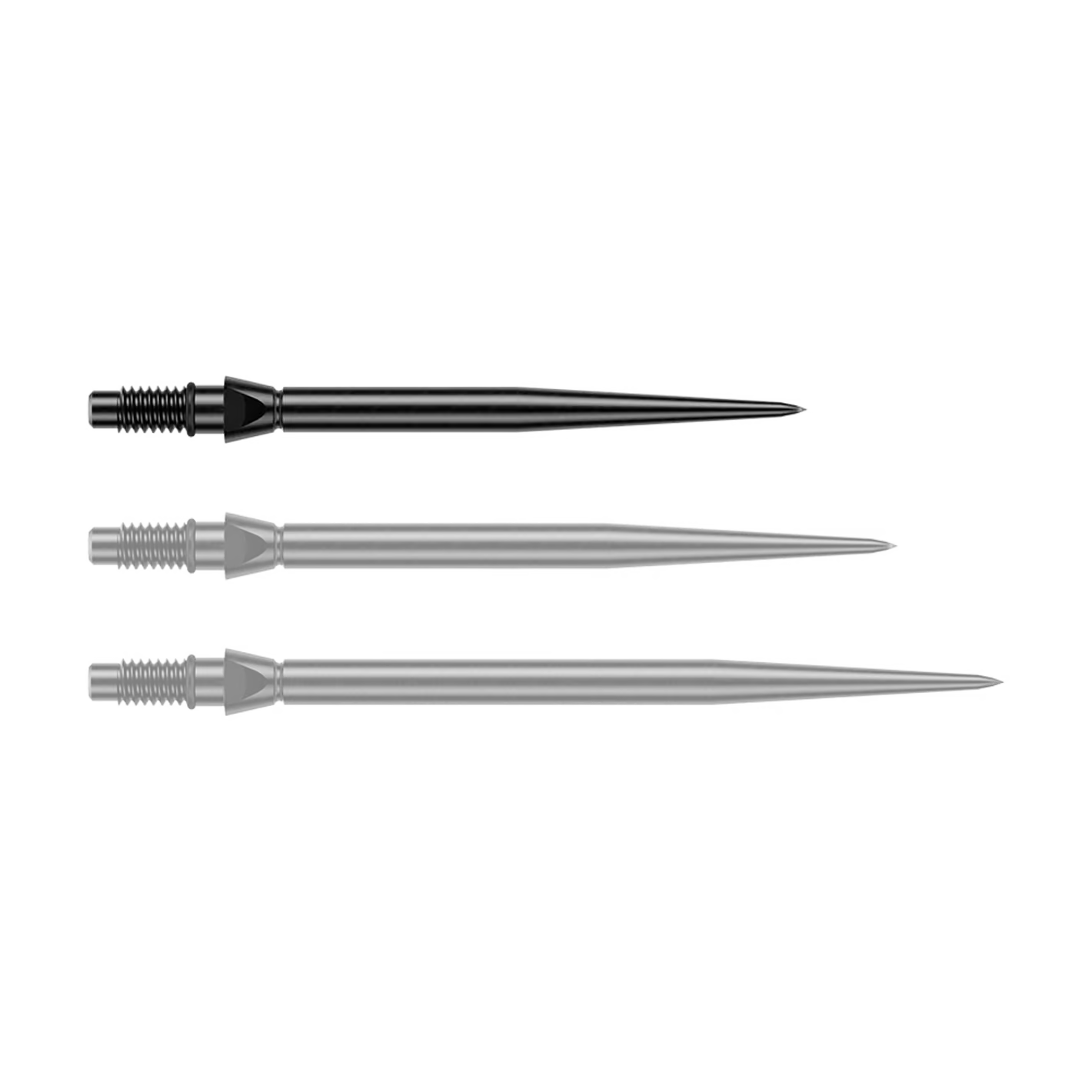 Winmau Switch Point Smooth Steeldartspitzen in Schwarz