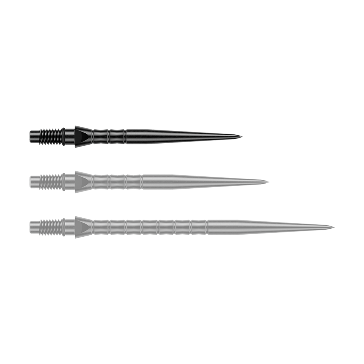 Winmau Switch Point Wave Steeldartspitzen - Schwarz in 26mm