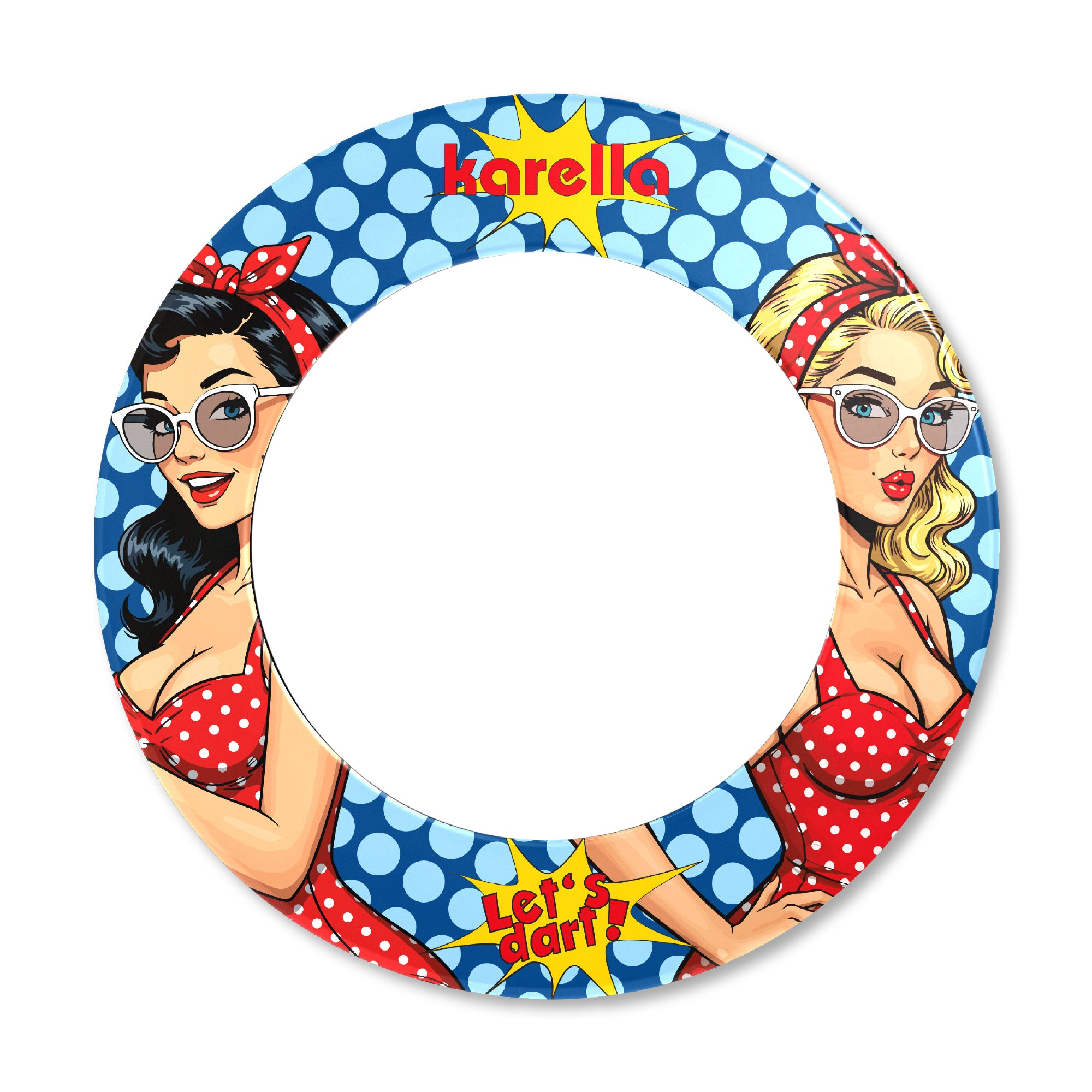 Image of Karella Playground Surround – Dartboard Wandschutz im Retro-Design