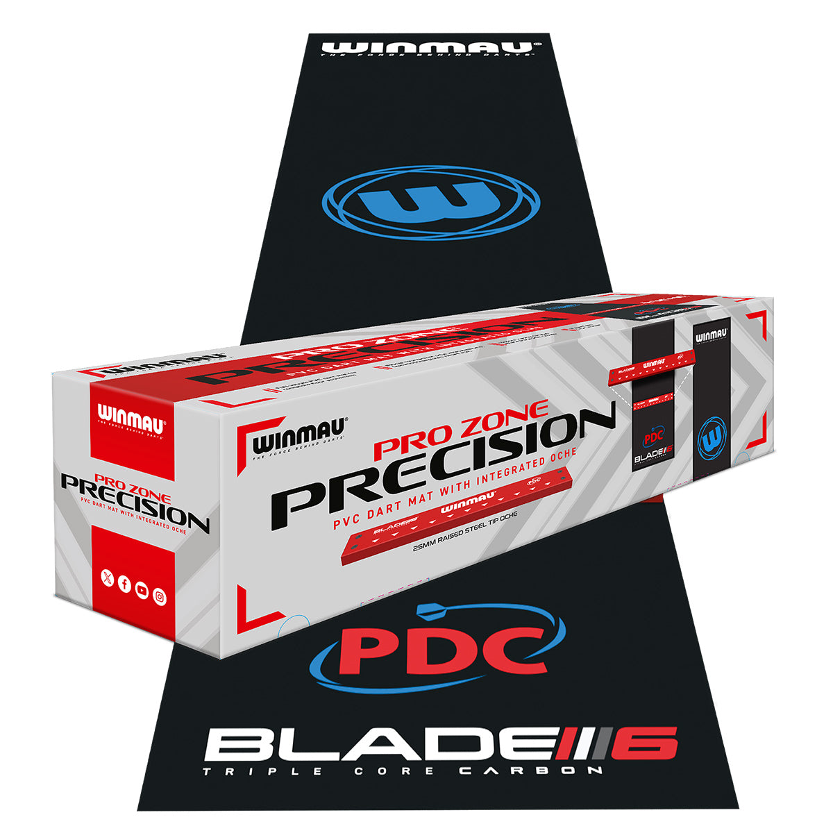 Winmau Pro-Zone Precision Blade 6 Dartmatte mit Oche